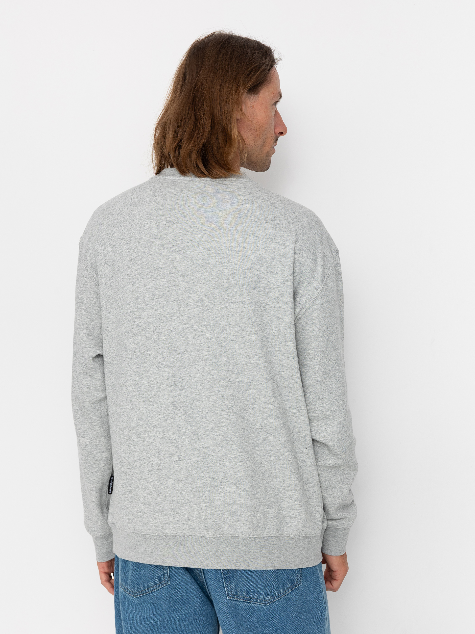 Quiksilver Graphic Crew Pulóver (light grey heather)