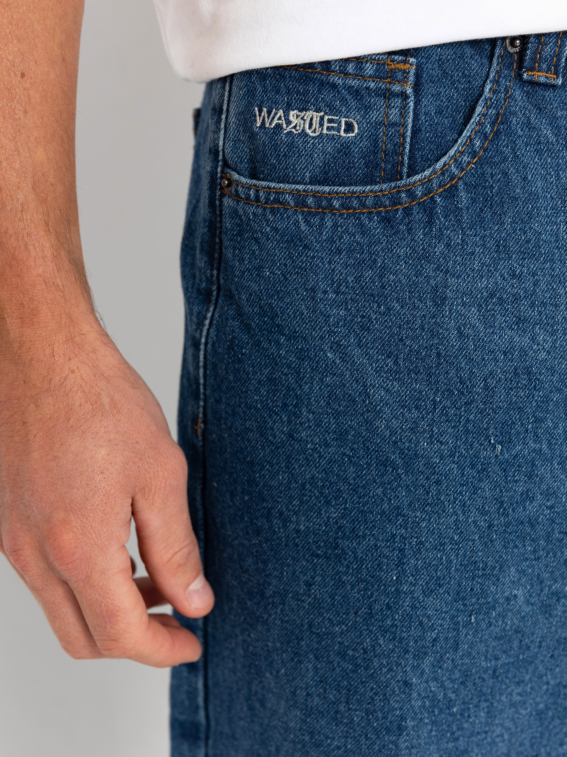 Wasted Paris Signature Casper Kisnadrág (washed blue)