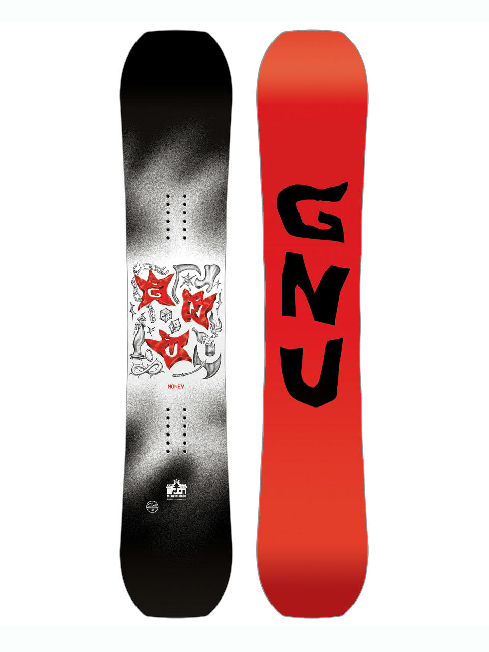 Férfi Snowboard Gnu Money (red)