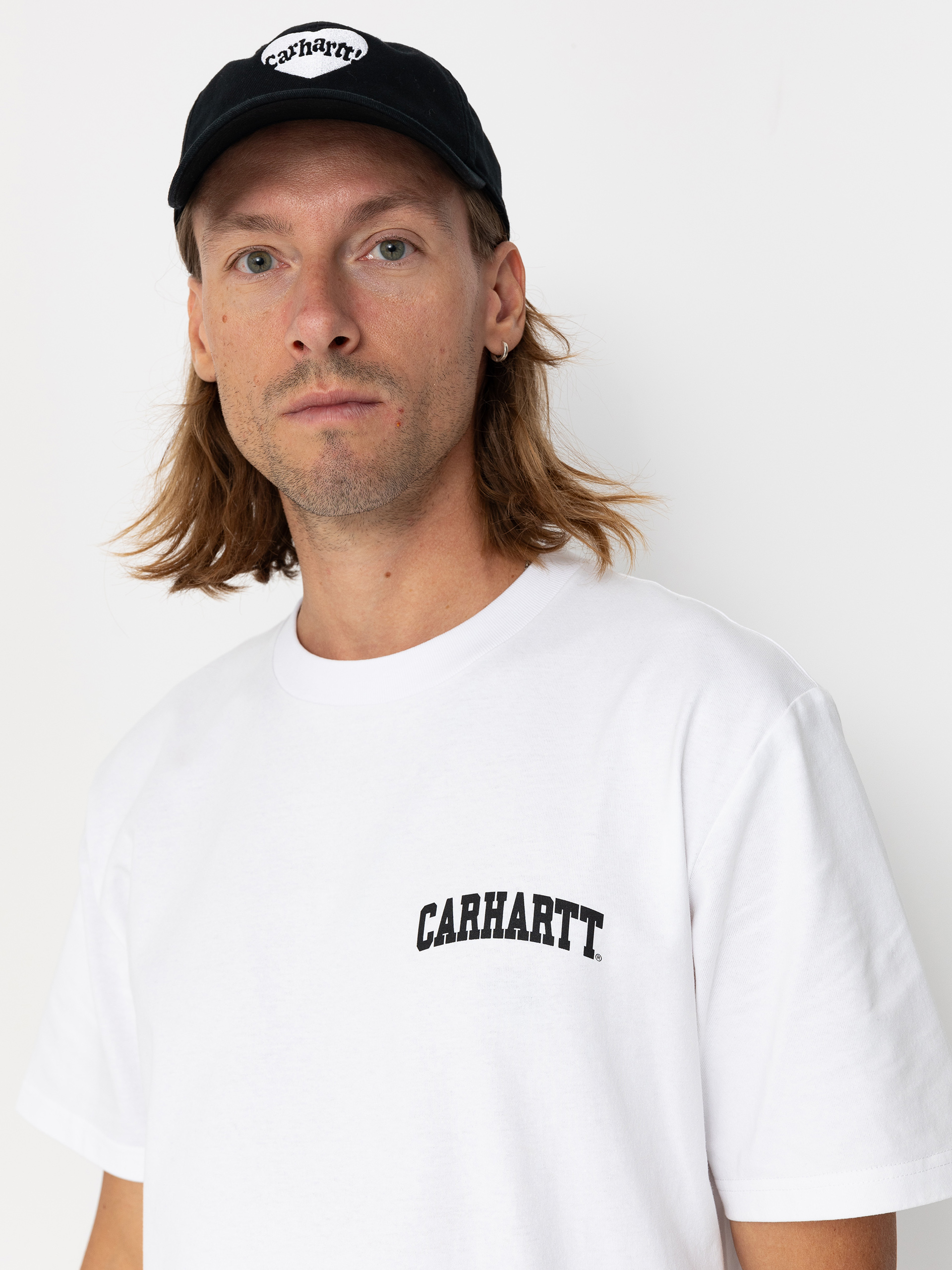 Carhartt WIP University Script Póló (white/black)
