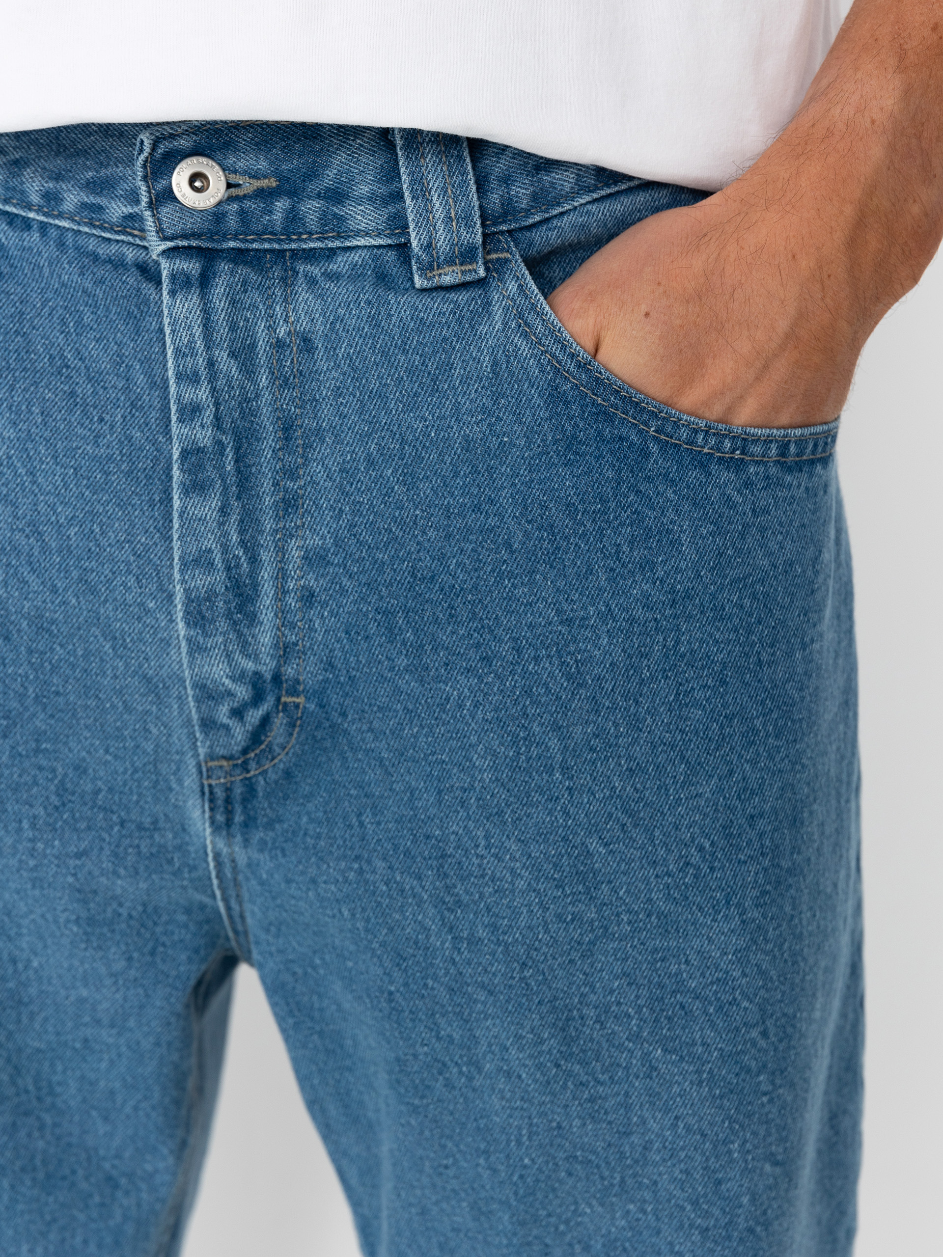 Polar Skate 92! Denim Kisnadrág (mid blue)