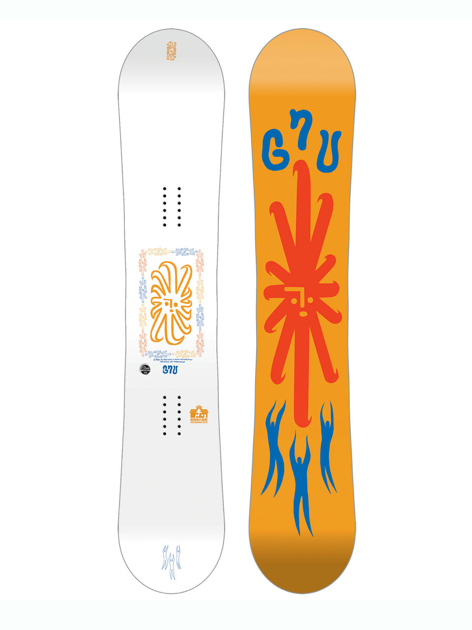 Férfi Snowboard Gnu Headspace (light orange)