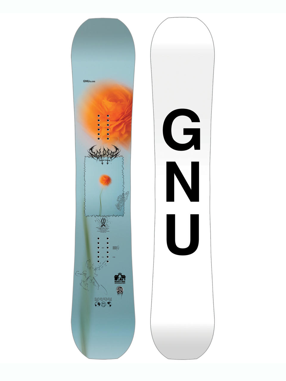 Női Snowboard Gnu Gloss (white)