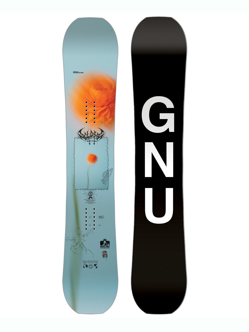 Női Snowboard Gnu Gloss (black)