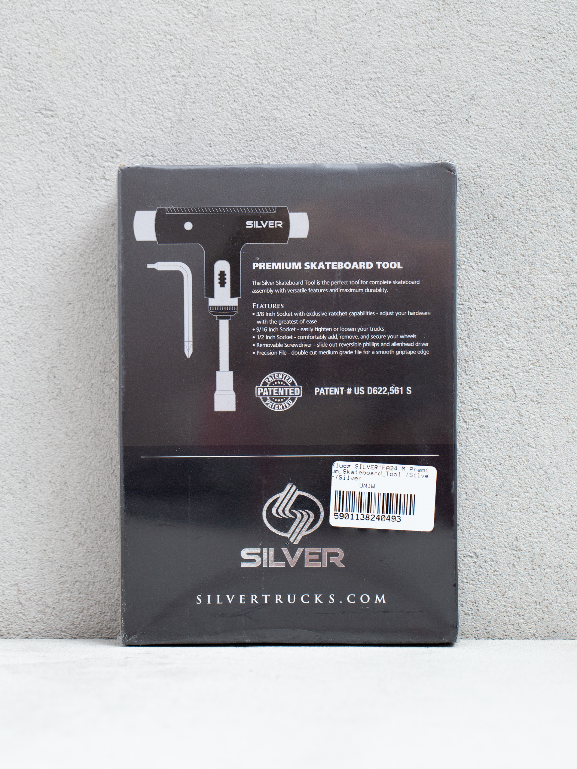 Silver Premium Skateboard Tool Akcesoria (silver/silver)