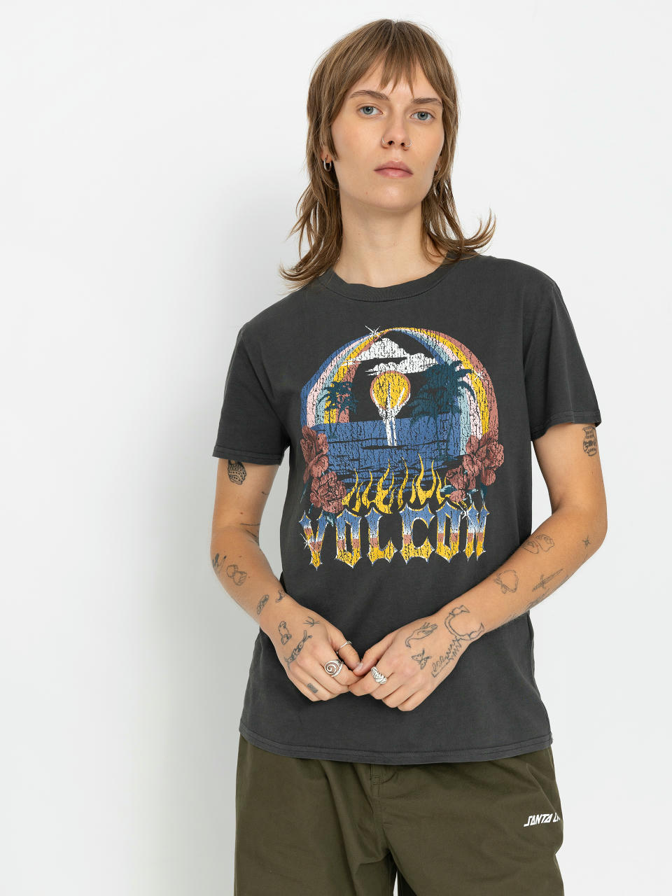 Volcom Lock It Up Wmn Póló (black)