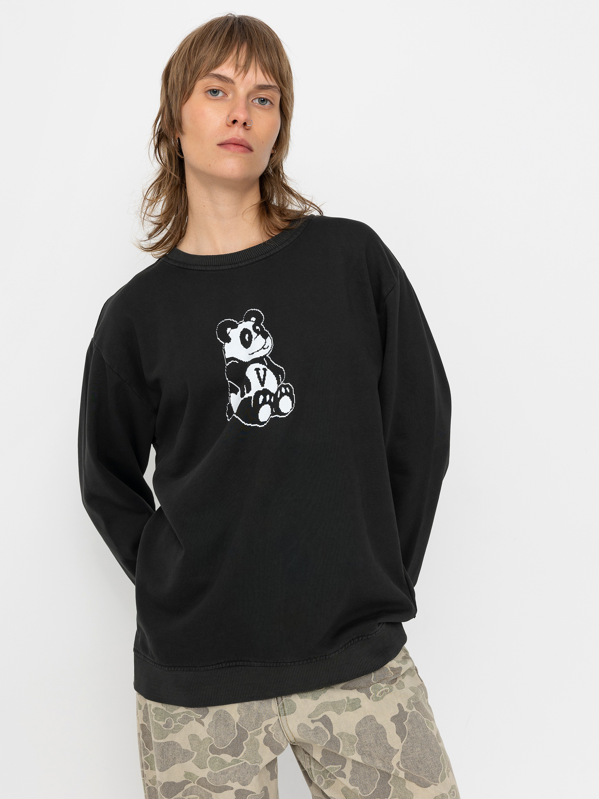 Vans Pandamonium Bff Crew Wmn Pulóver (black)