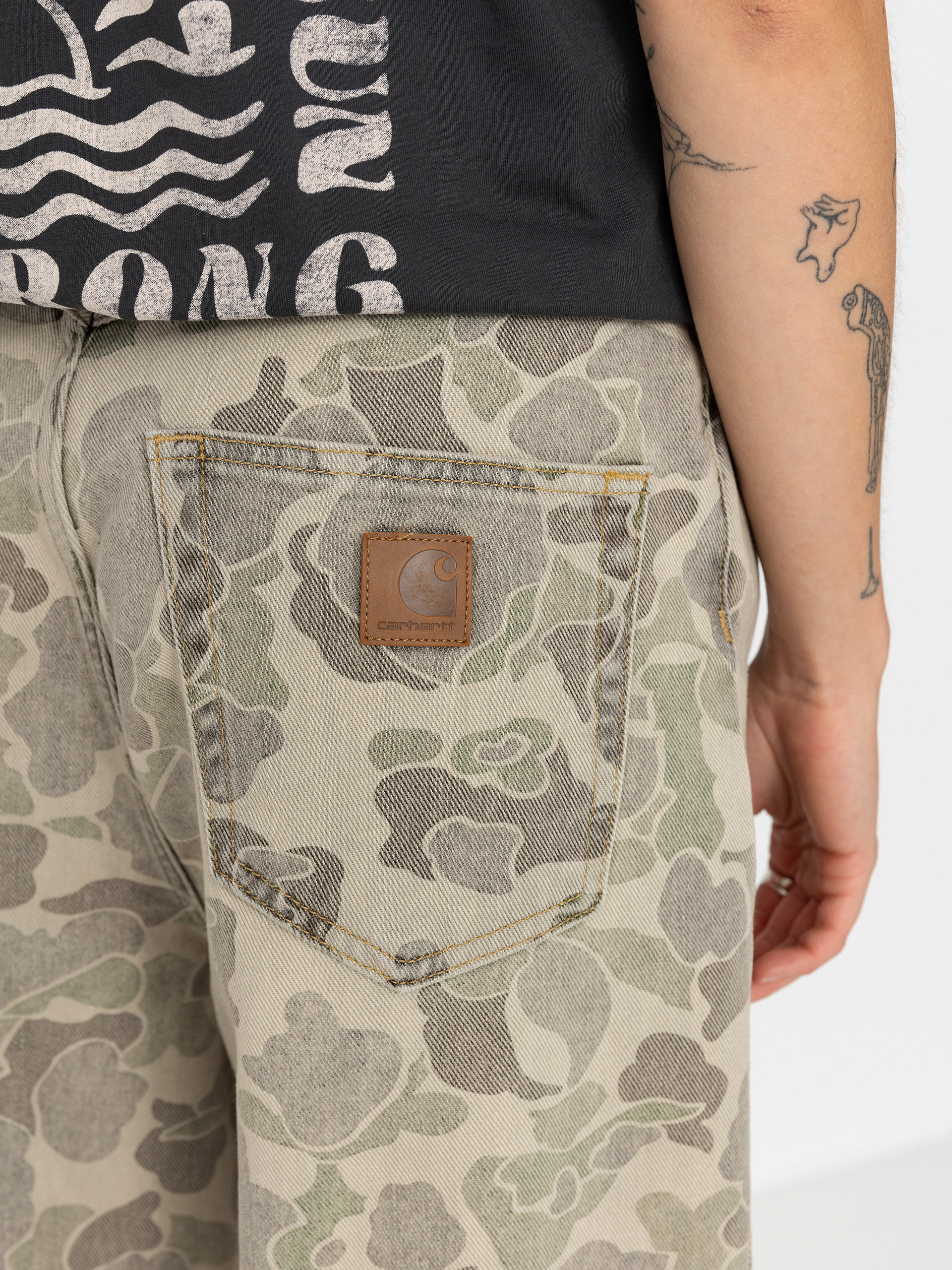 Kisnadrág Carhartt WIP Duck Orell Wmn (camo duck/black)