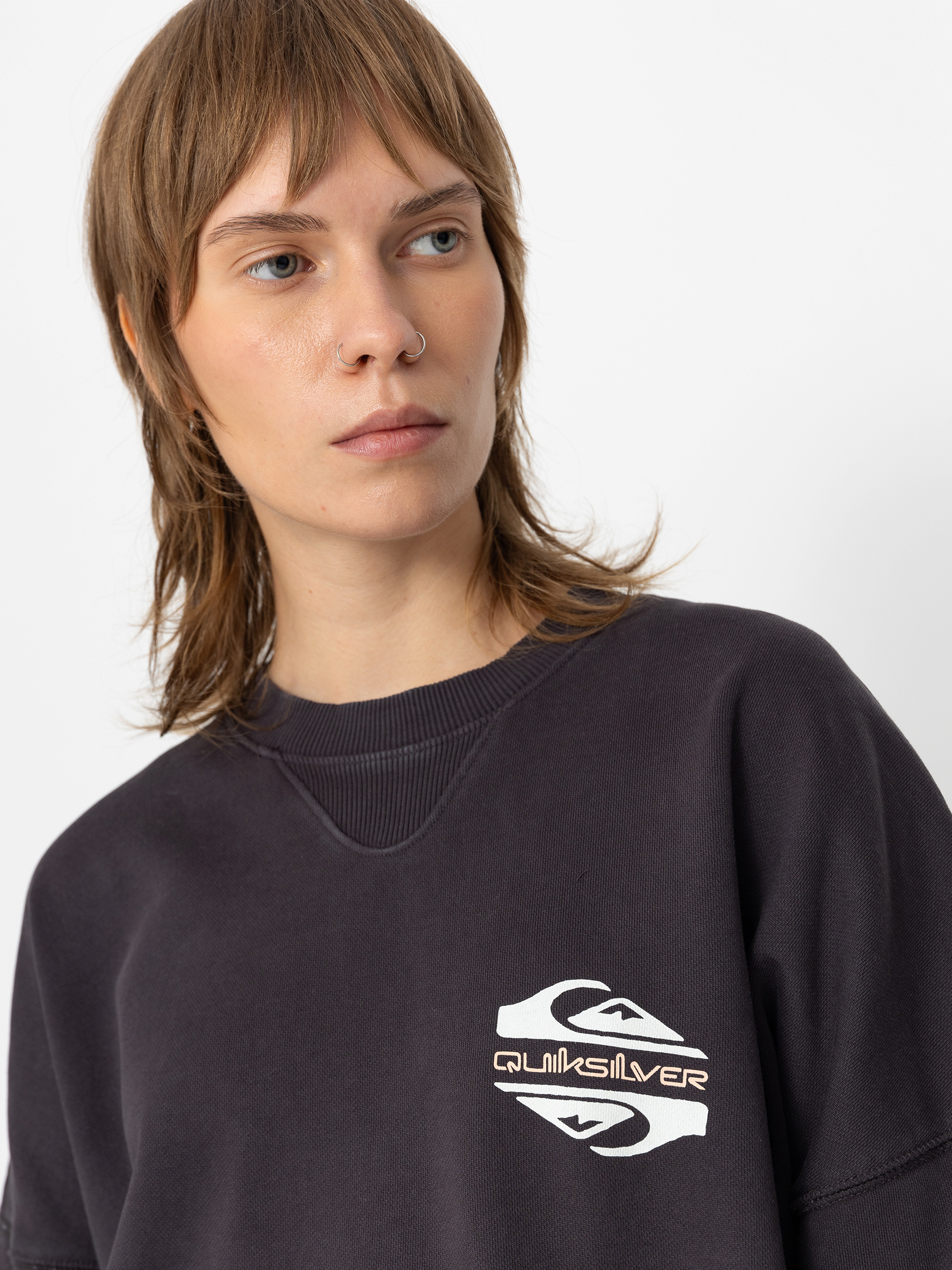 Pulóver Quiksilver Uni Oversized Crew Wmn (tarmac)