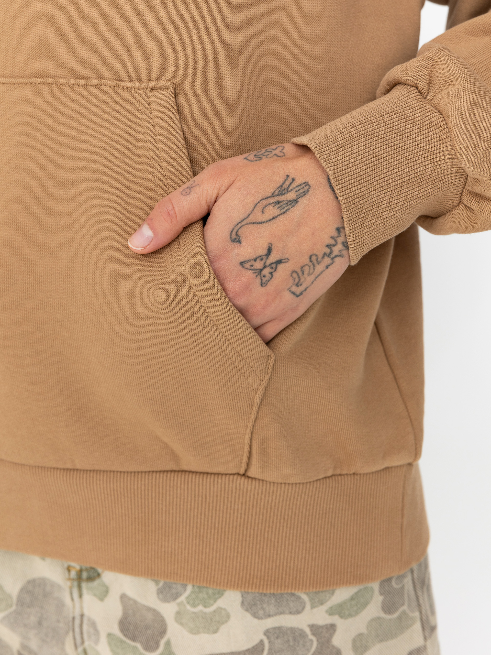 Kapucnis pulóver Carhartt WIP Casey HD Wmn (peanut/silver)