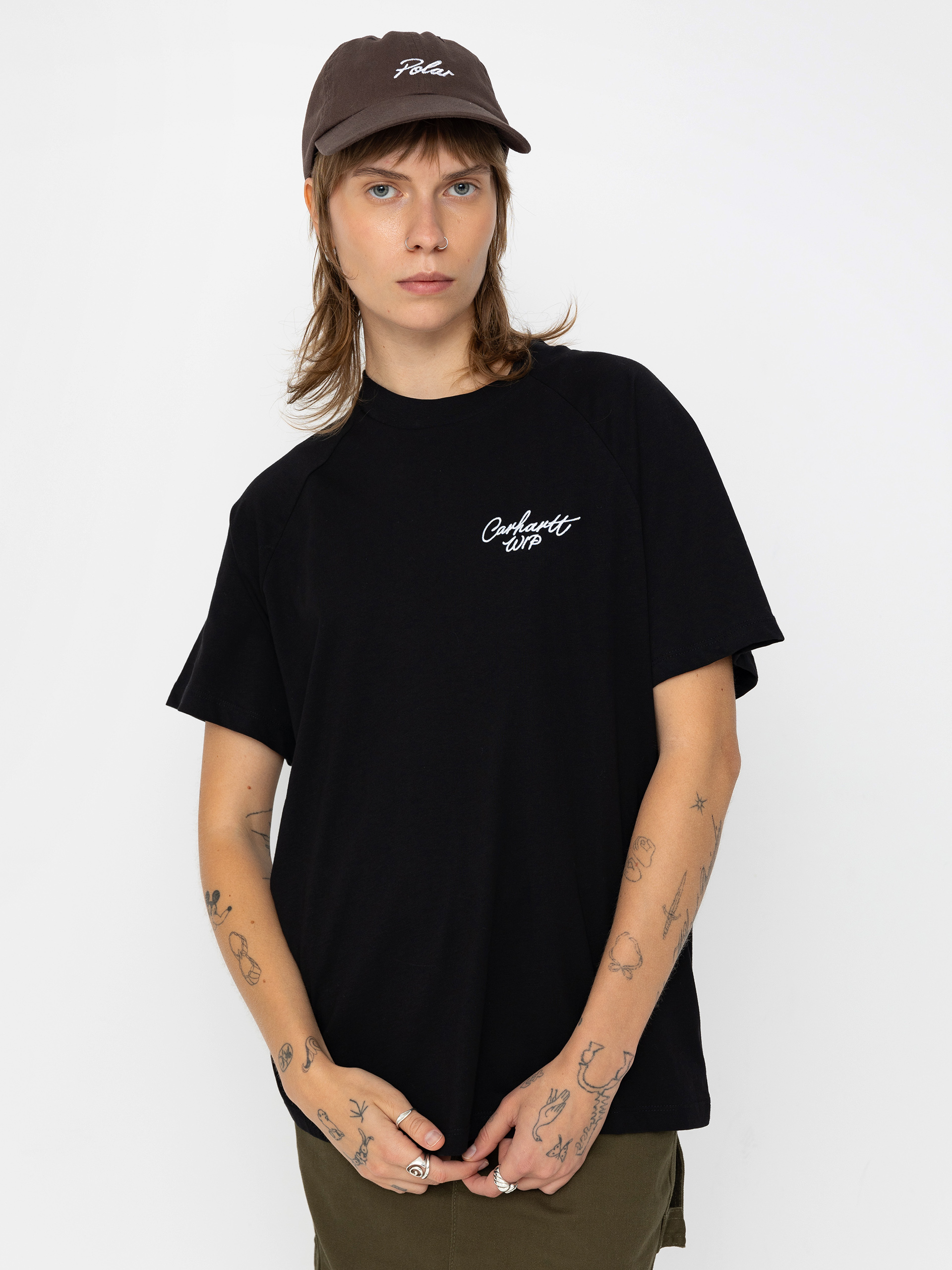 Póló Carhartt WIP Signature Wmn (black/white)