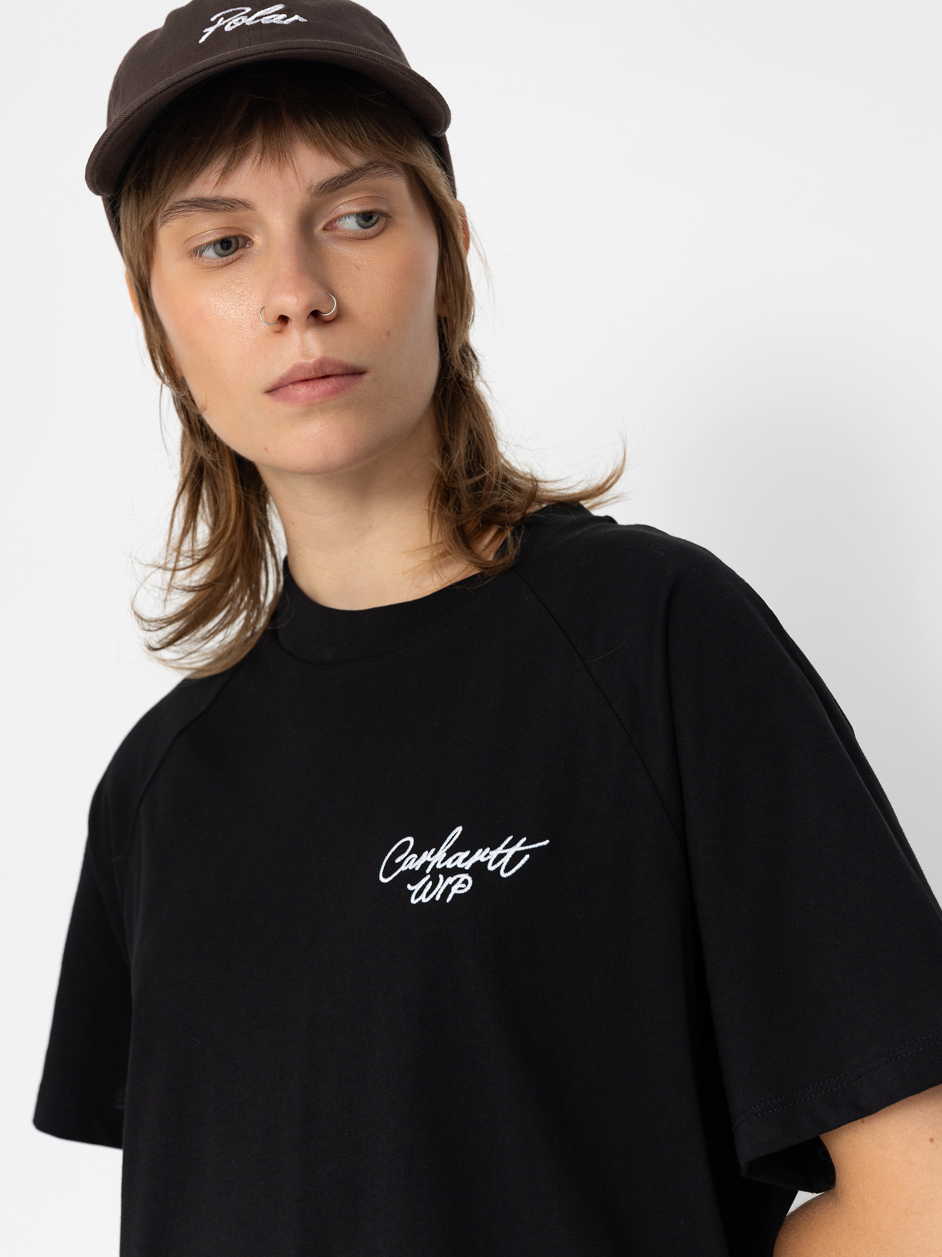 Póló Carhartt WIP Signature Wmn (black/white)