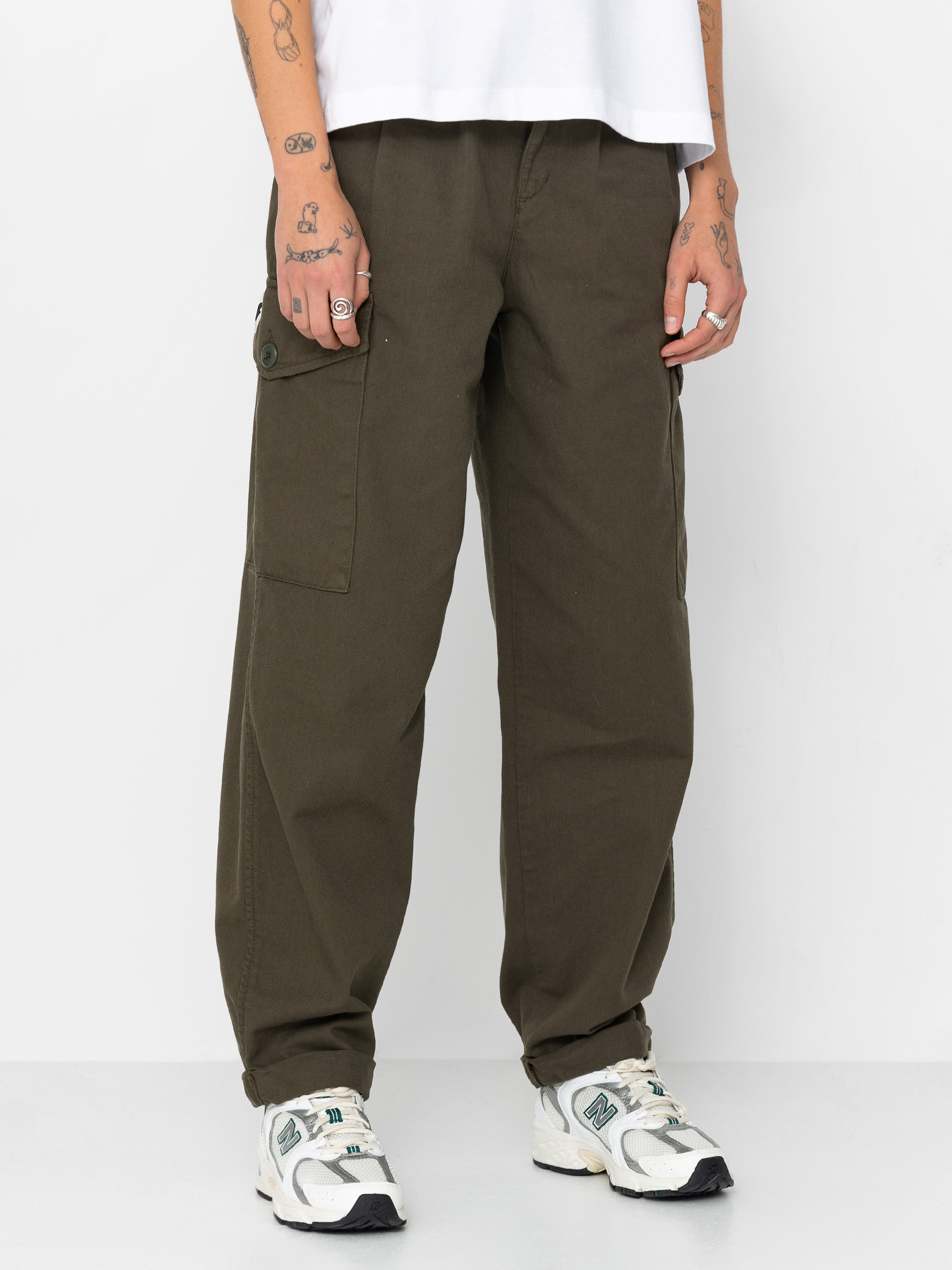 Carhartt WIP Collins Wmn Kisnadrág (office green)