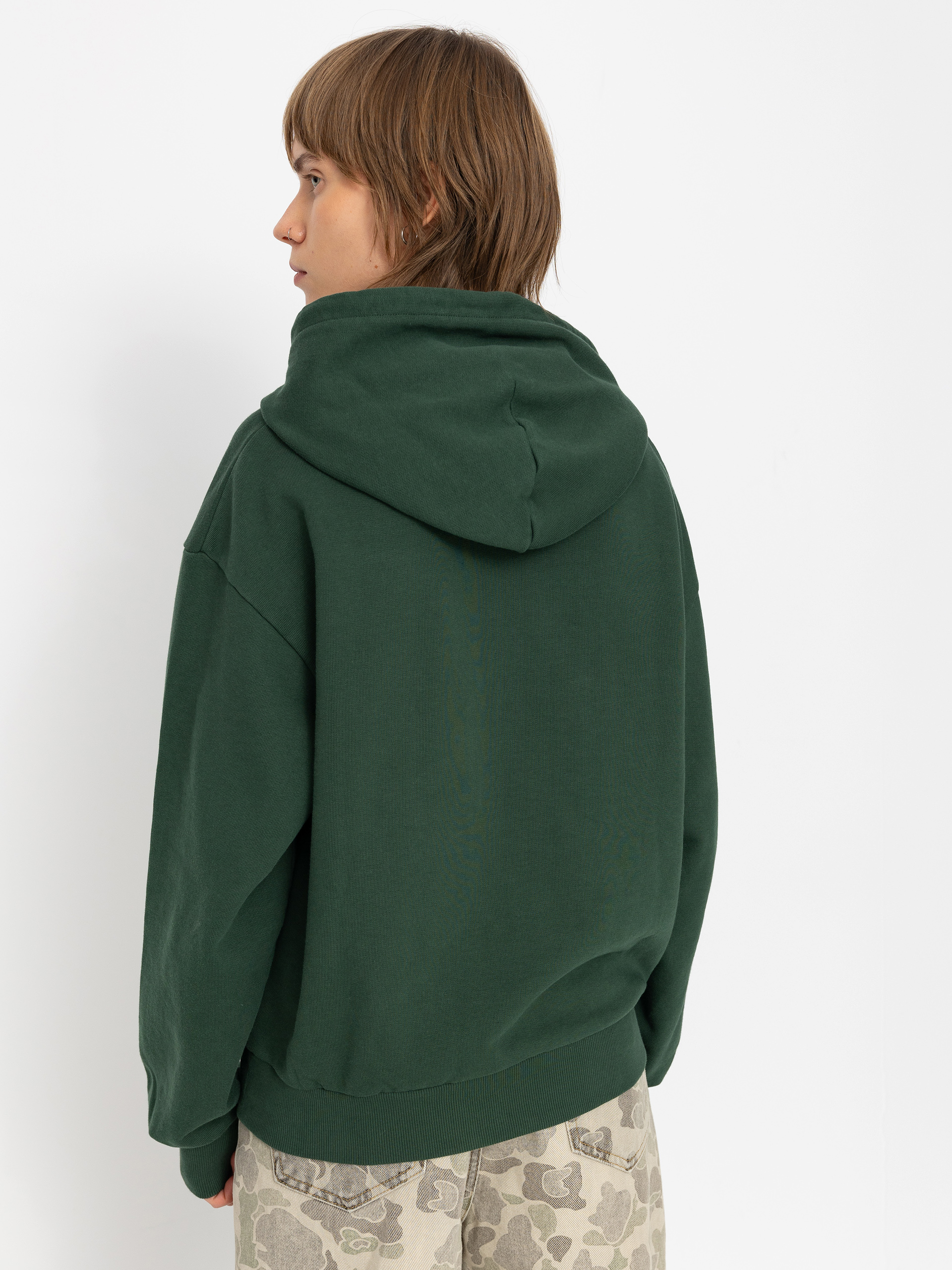 Kapucnis pulóver Carhartt WIP Casey HD Wmn (sycamore tree/silver)