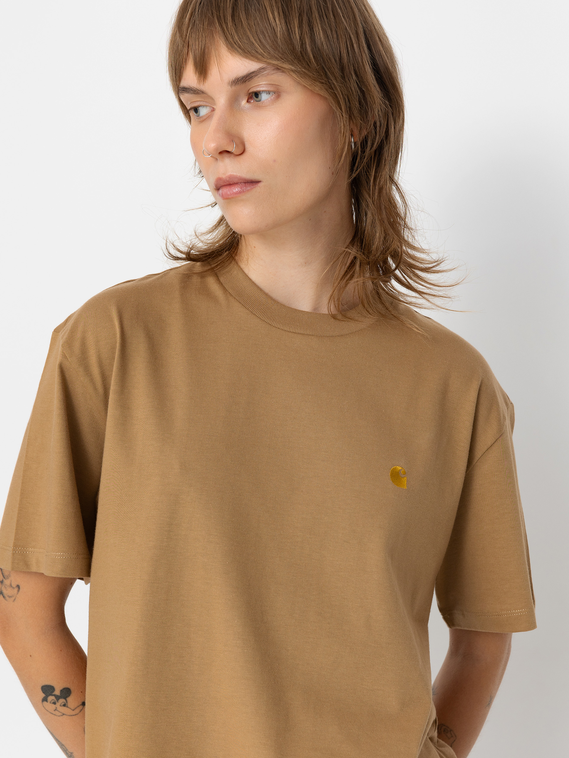Carhartt WIP Chase Wmn Póló (peanut/gold)