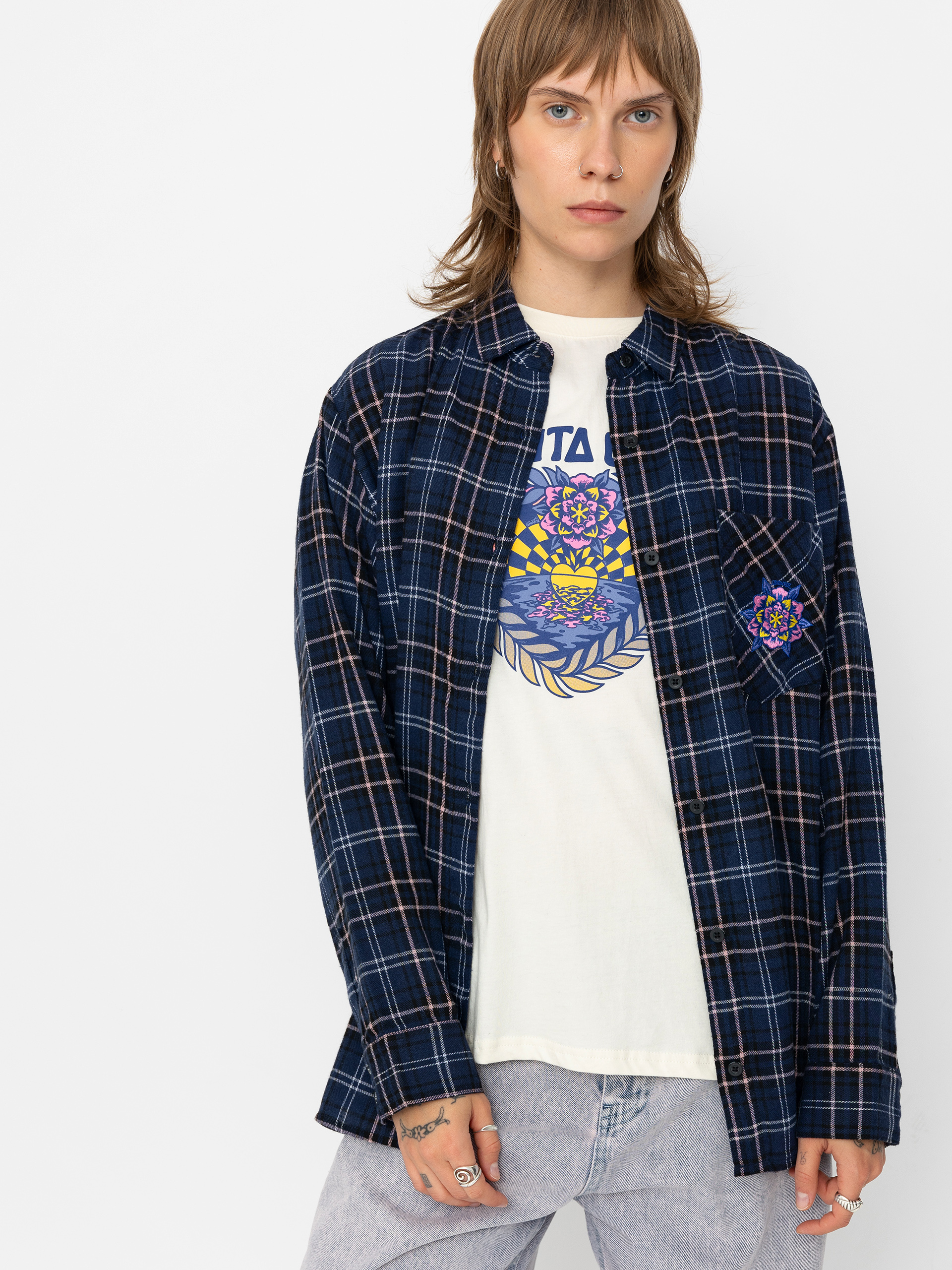 Santa Cruz Portland Wmn Szoknya (blue check)