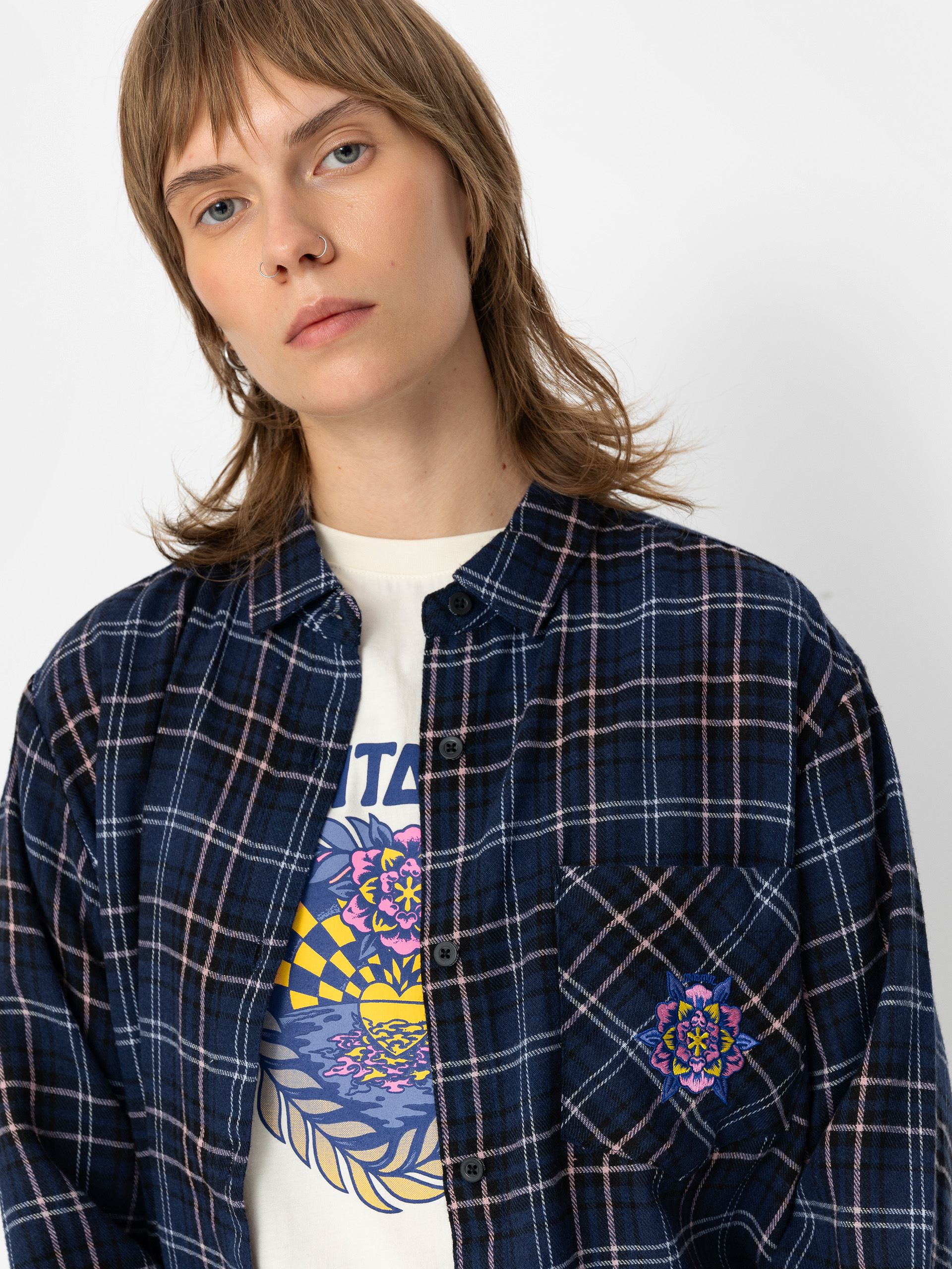 Santa Cruz Portland Wmn Szoknya (blue check)