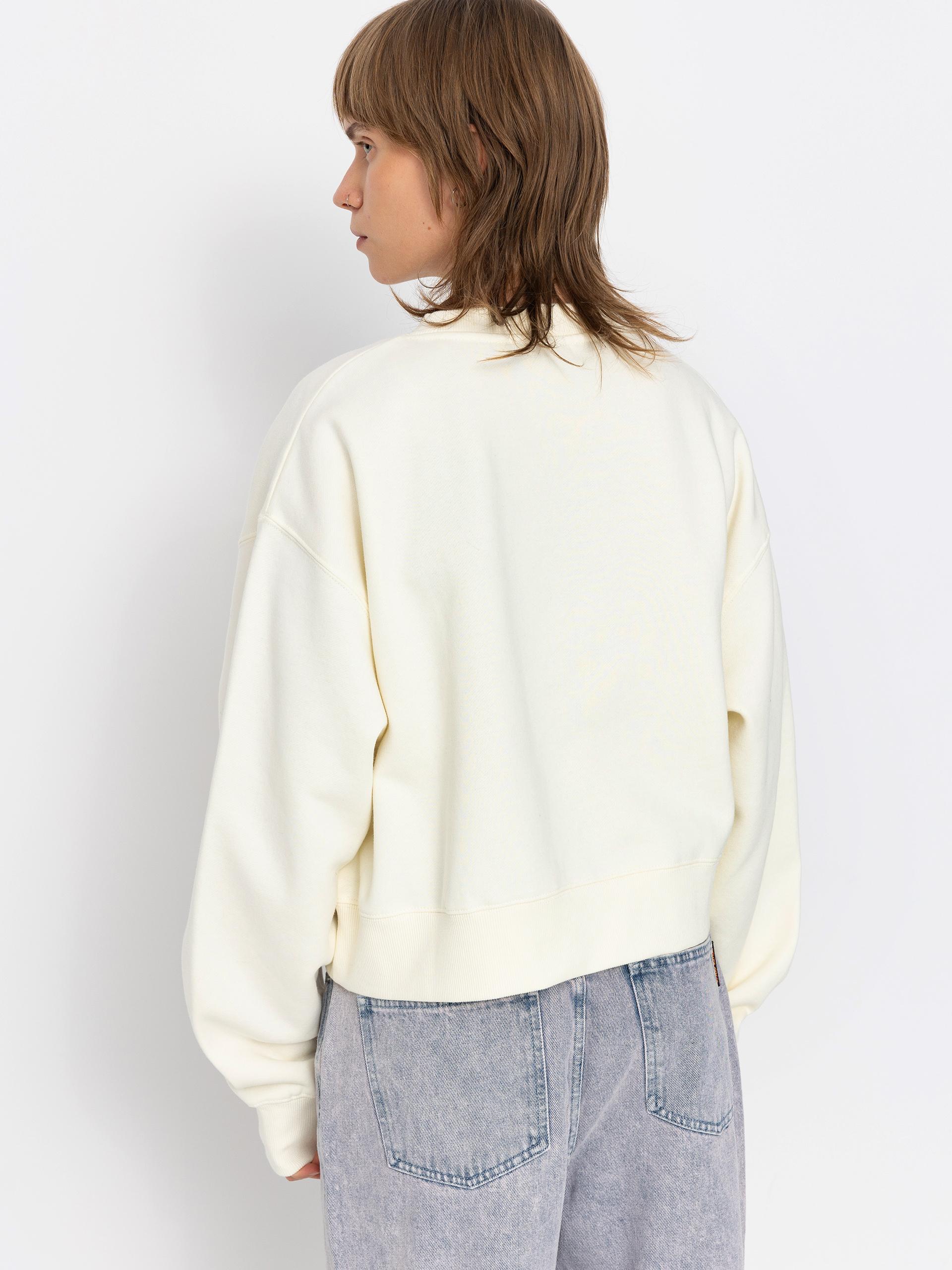 Santa Cruz Goal Flame Front Wmn Pulóver (off white)