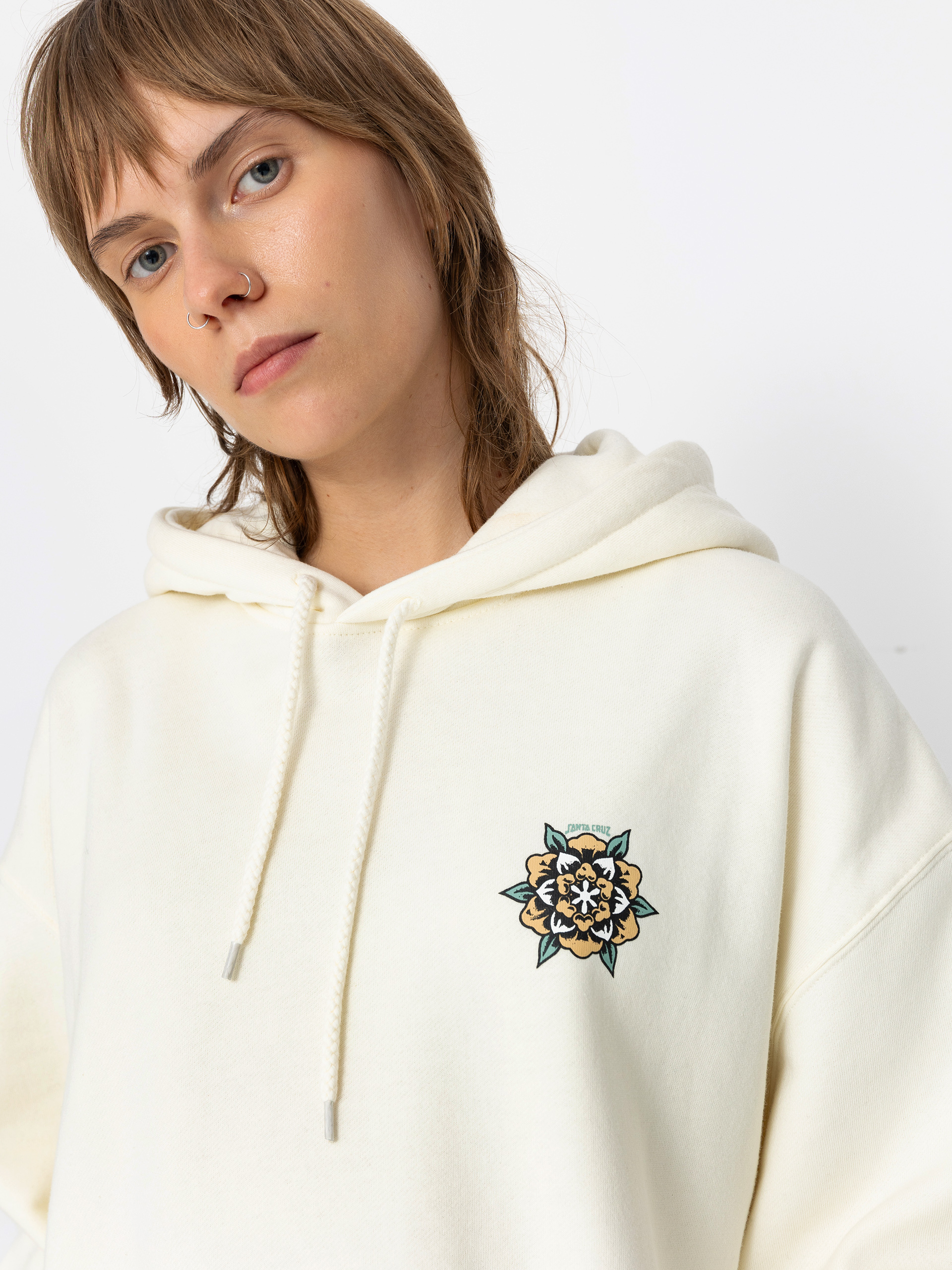 Santa Cruz Heart Set Wmn Pulóver (off white)