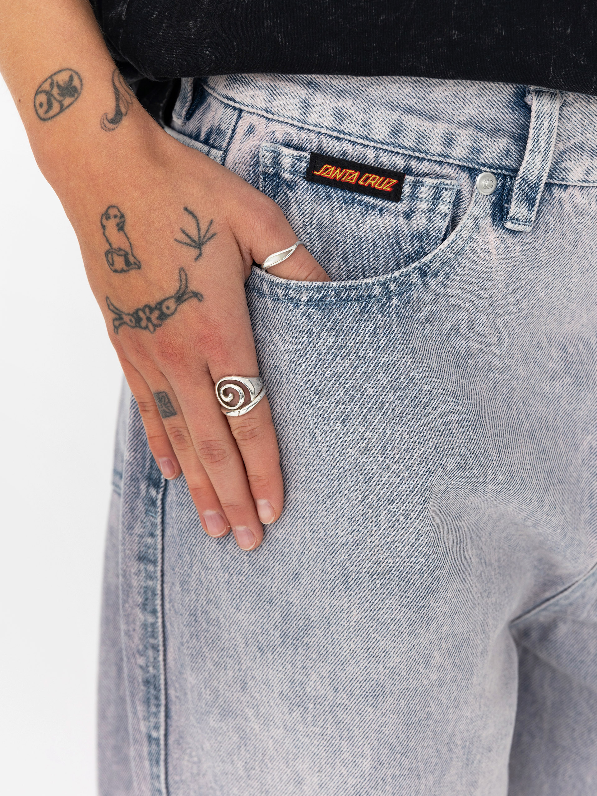 Santa Cruz Classic Baggy Jeans Wmn Kisnadrág (rose quartz tint)