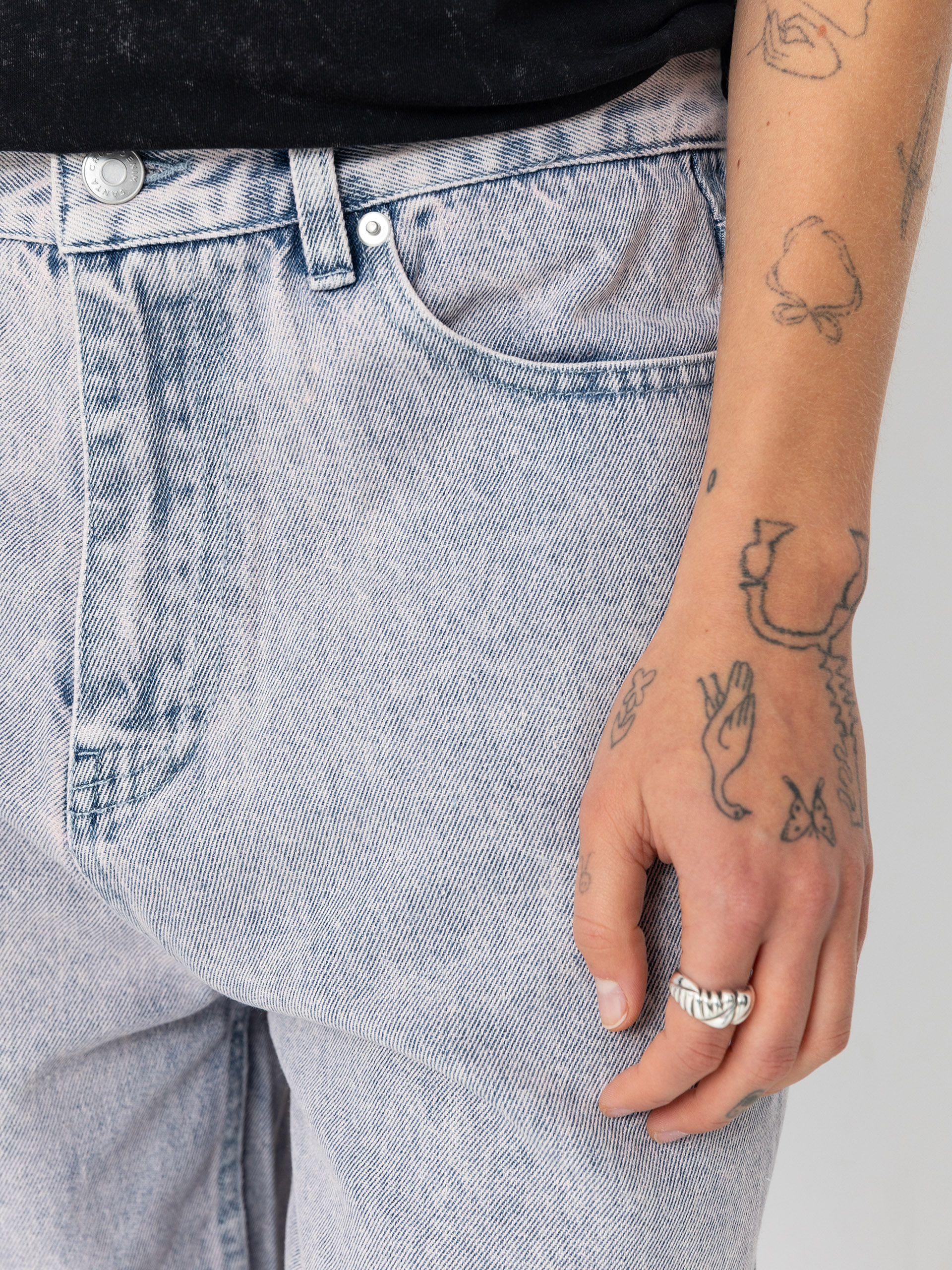 Santa Cruz Classic Baggy Jeans Wmn Kisnadrág (rose quartz tint)