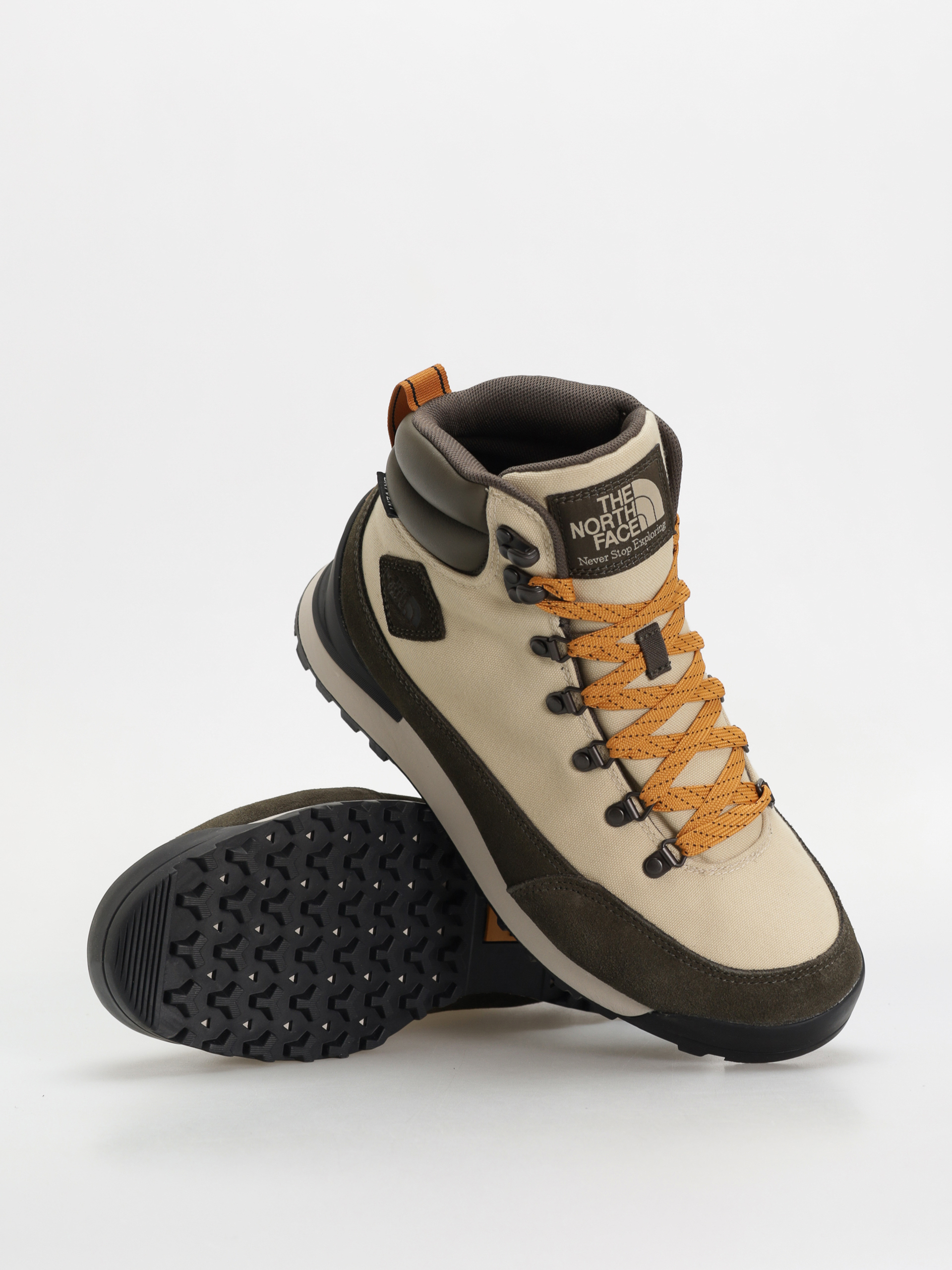 The North Face Back To Berkeley Iv Textile Wp Cipők (gravel/new taupe green)