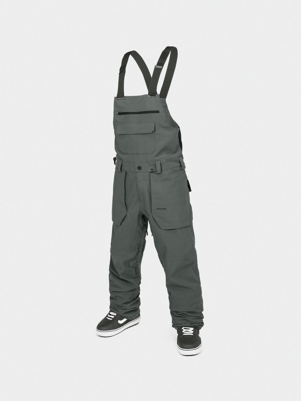 Férfi Snowboard nadrág Volcom Roan Bib Overall (charcoal)