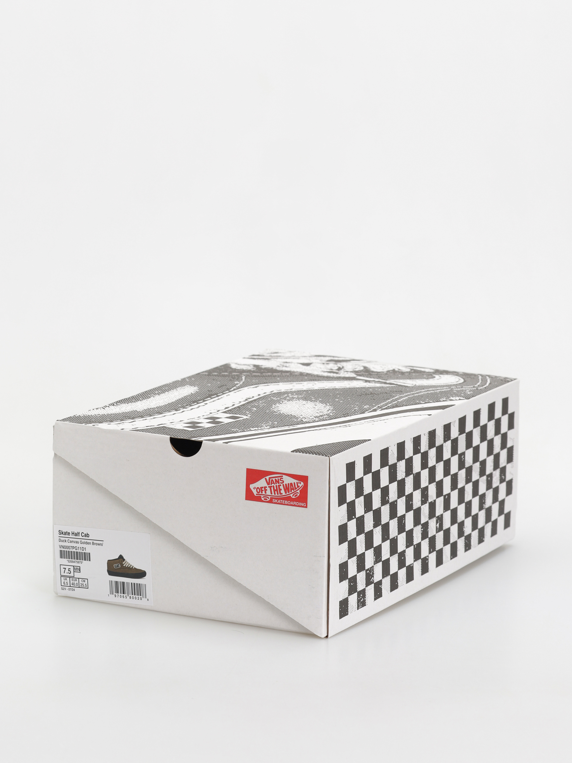 Vans Skate Half Cab Cipők (duck canvas golden brown/black)