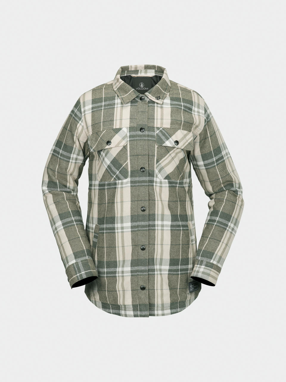 Női Snowboard dzseki Volcom Ins Riding Flannel (sand)