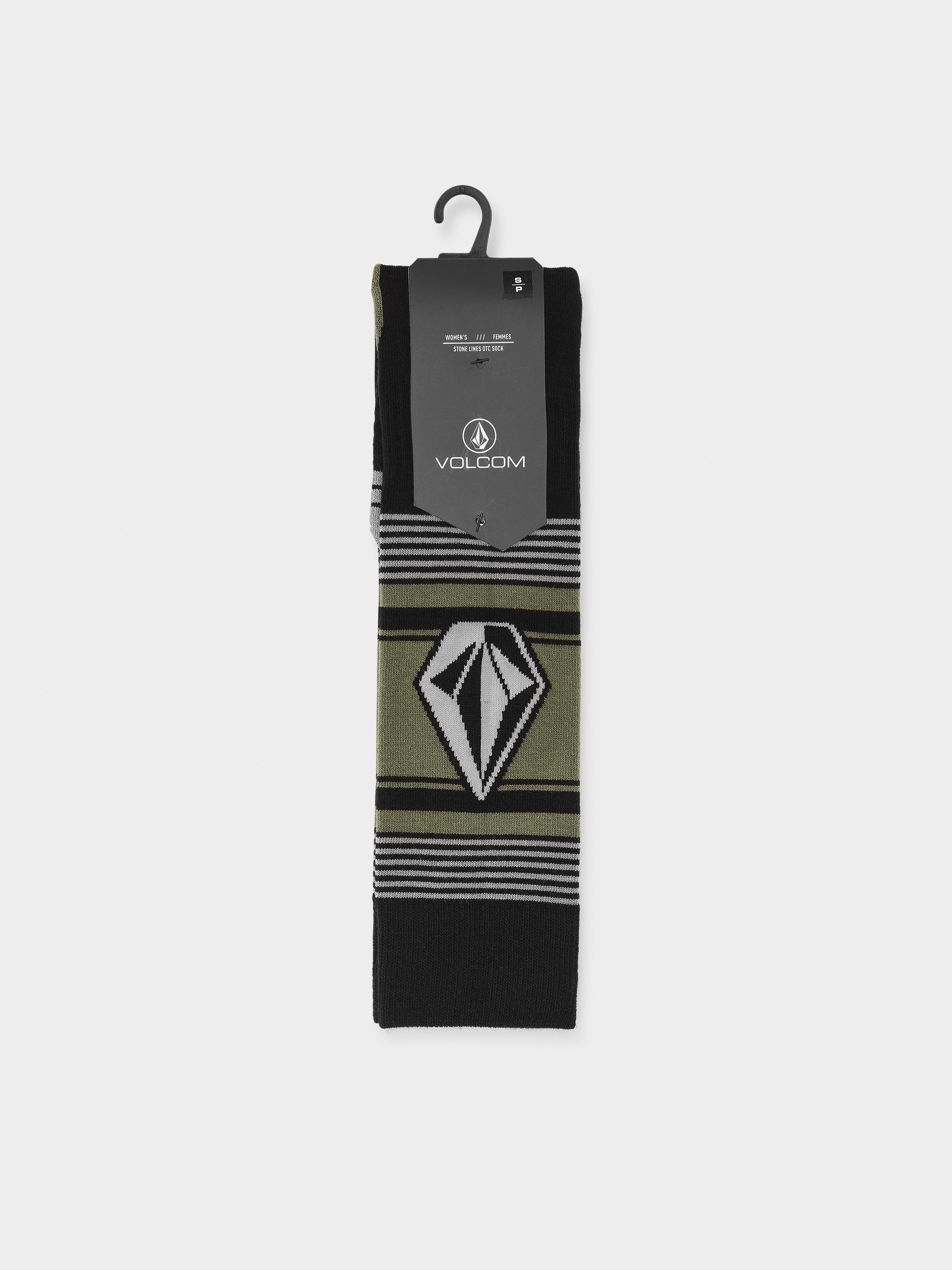 Zokni Volcom Stone Lines Otc Wmn (lichen green)