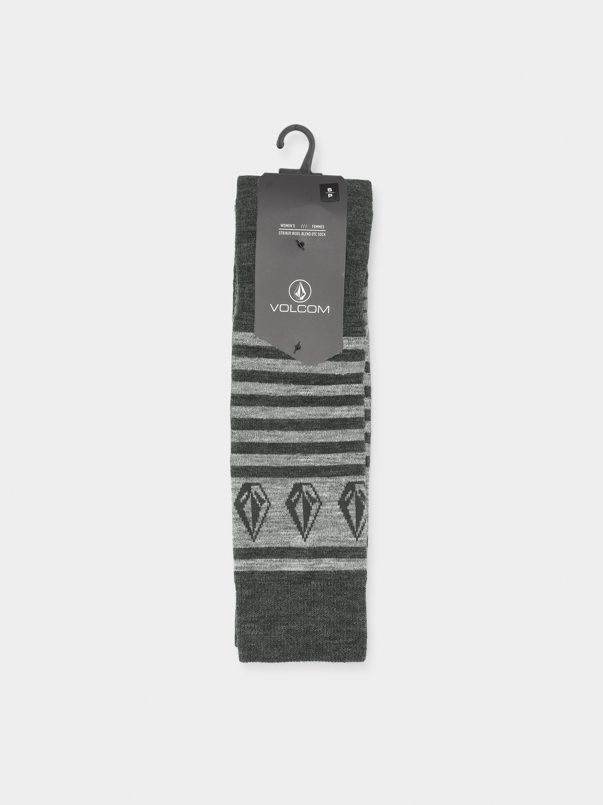 Zokni Volcom Striker Wool Blend Otc Wmn (black)