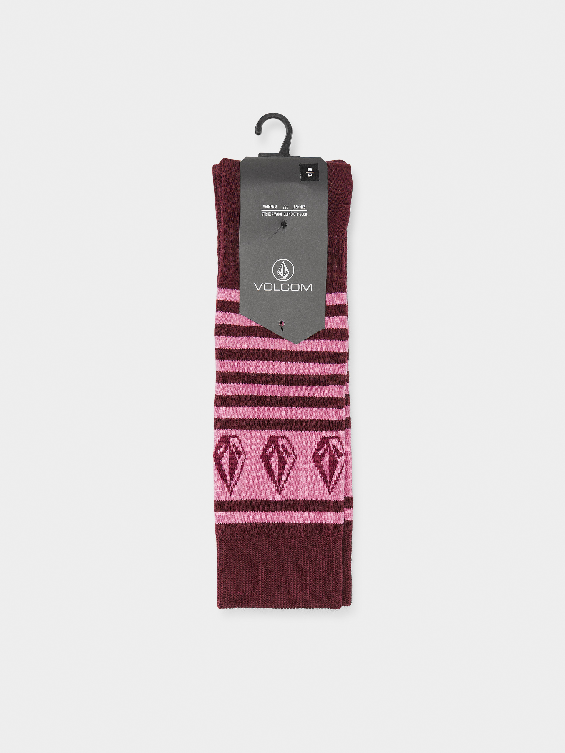 Zokni Volcom Striker Wool Blend Otc Wmn (burgundy)
