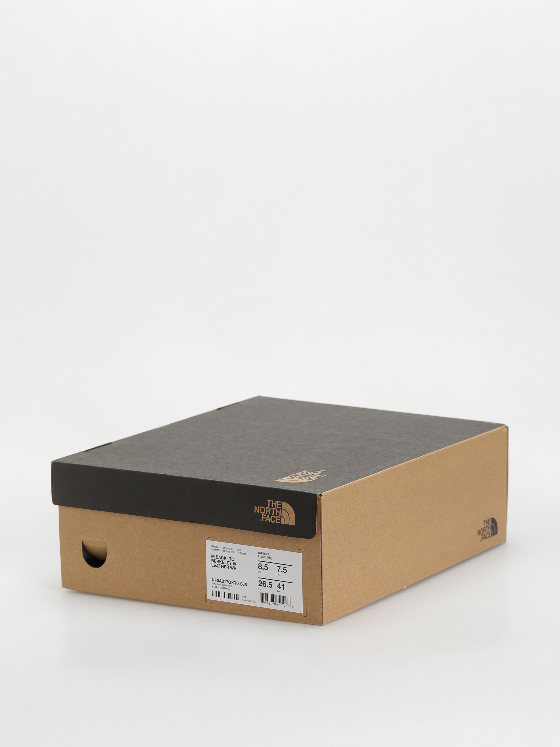 The North Face Back To Berkeley Iv Leather Wp Cipők (tnf black/asphalt grey)