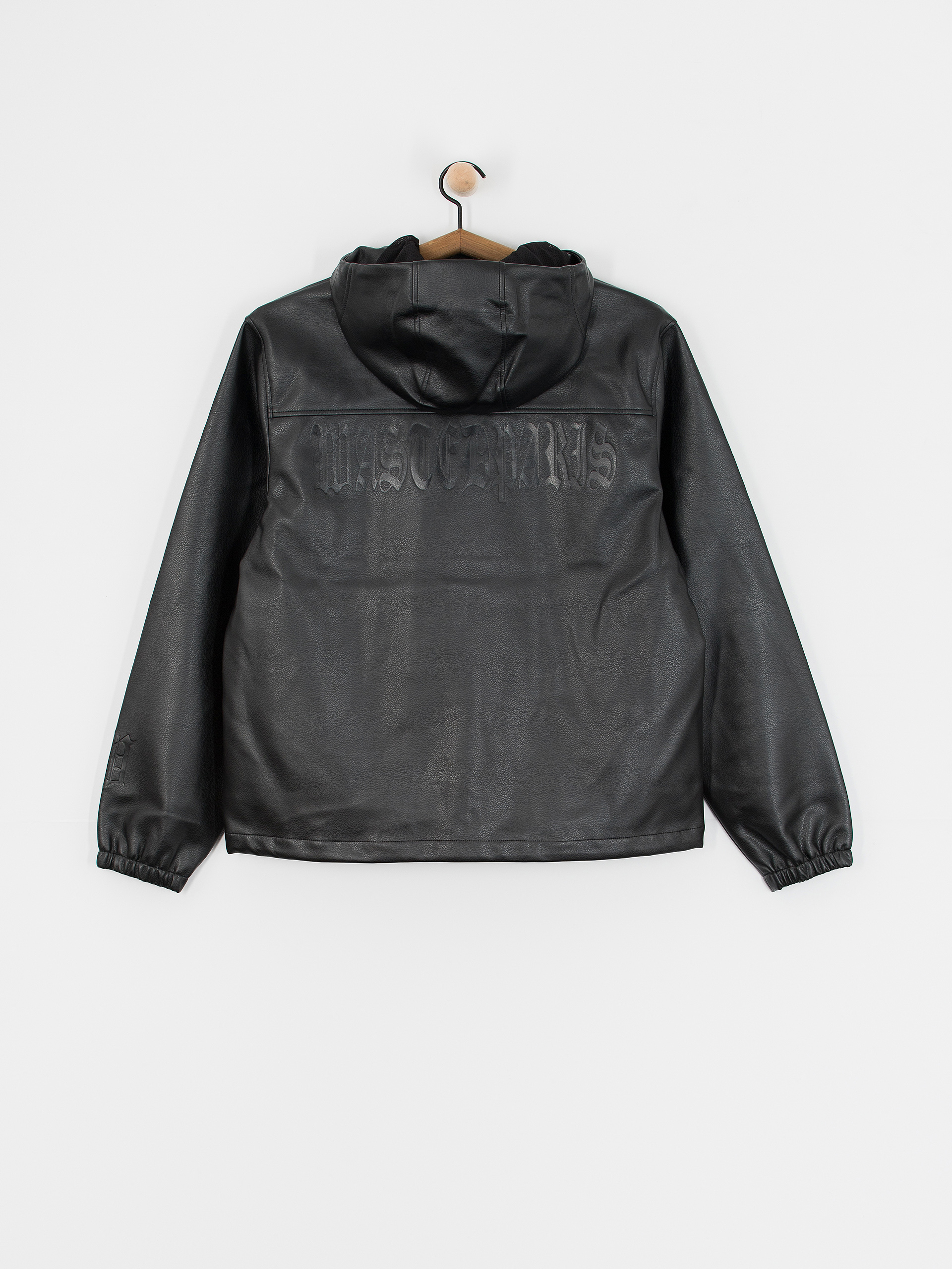 Wasted Paris Kingdom Faux Leather Windbreaker Dzseki (black)