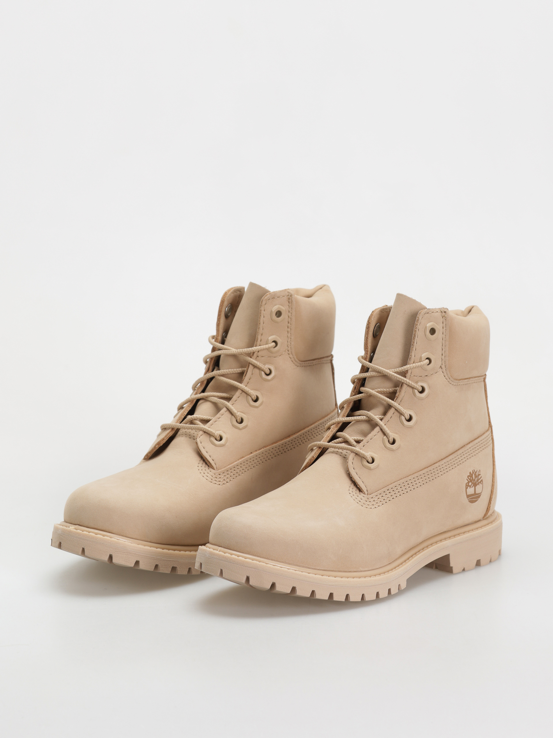 Timberland Premium 6 Inch Lace Up Waterproof Wmn Téli cipők (light beige nubuck)