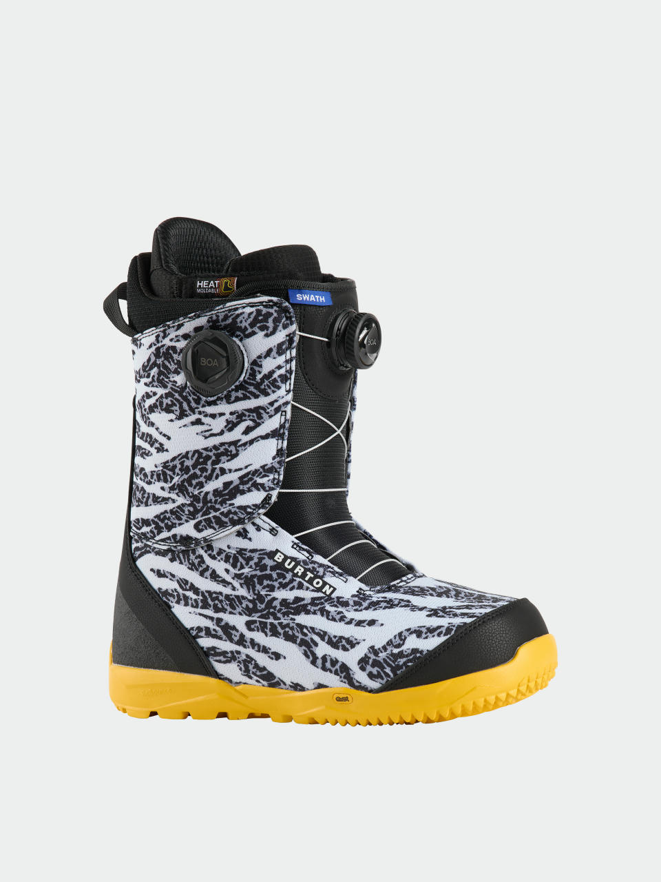 Férfi Snowboard cipők Burton Swath Boa (zebra/goldenrod)