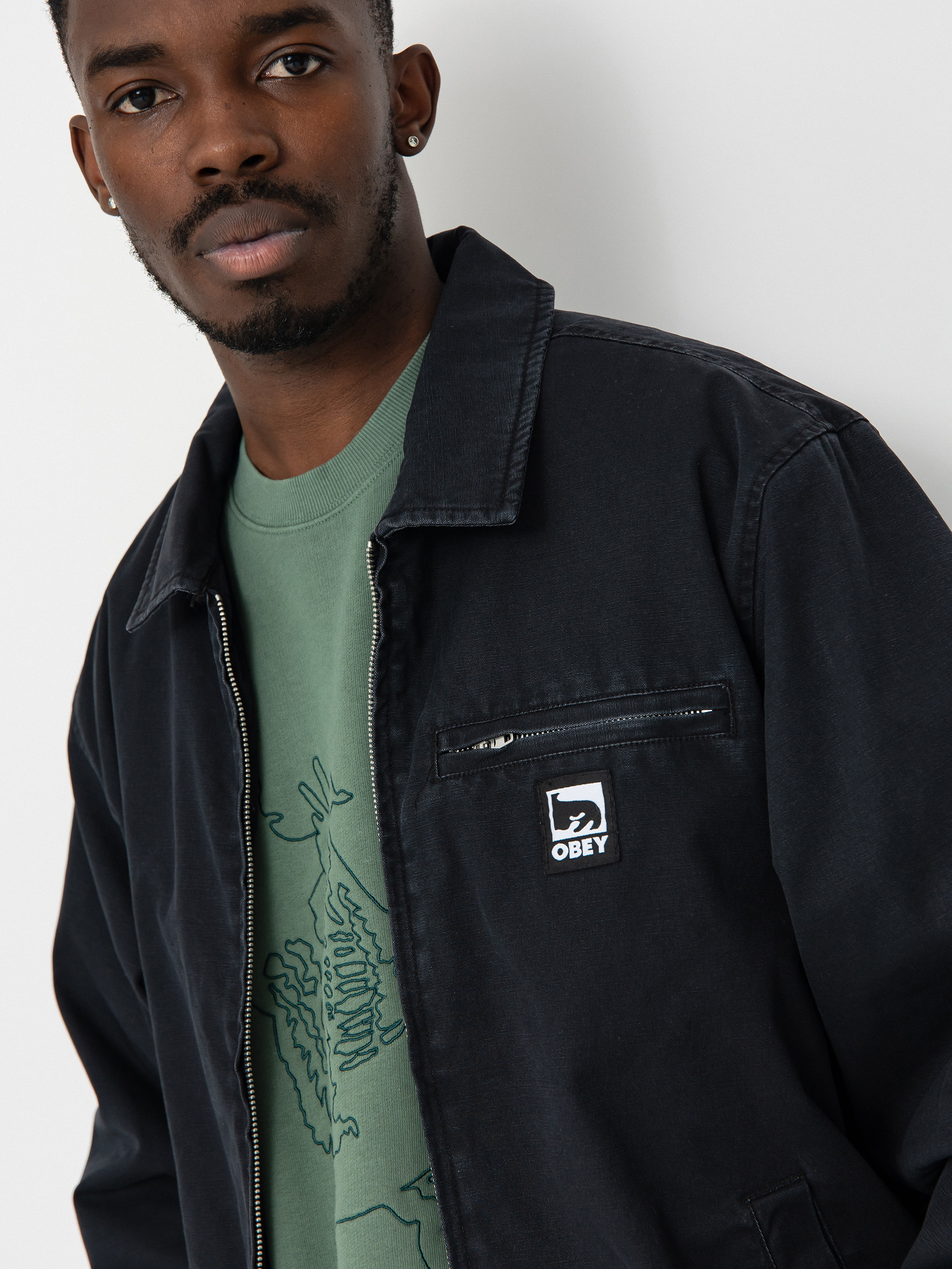 OBEY Division Blouson Dzseki (black)