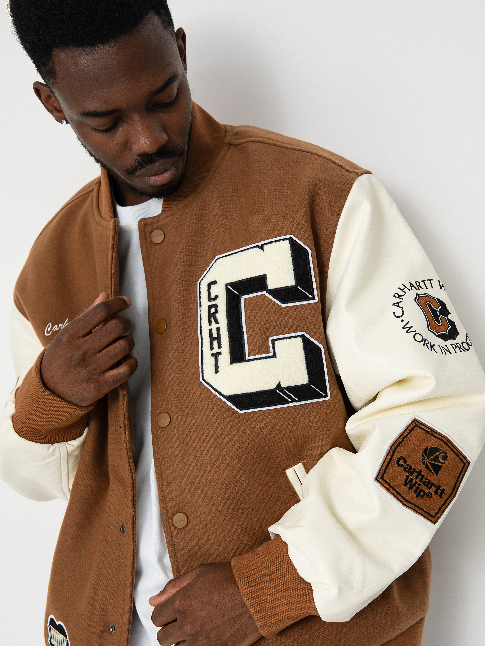 Carhartt WIP Brown Ducks Bomber Dzseki (hamilton brown/wax)