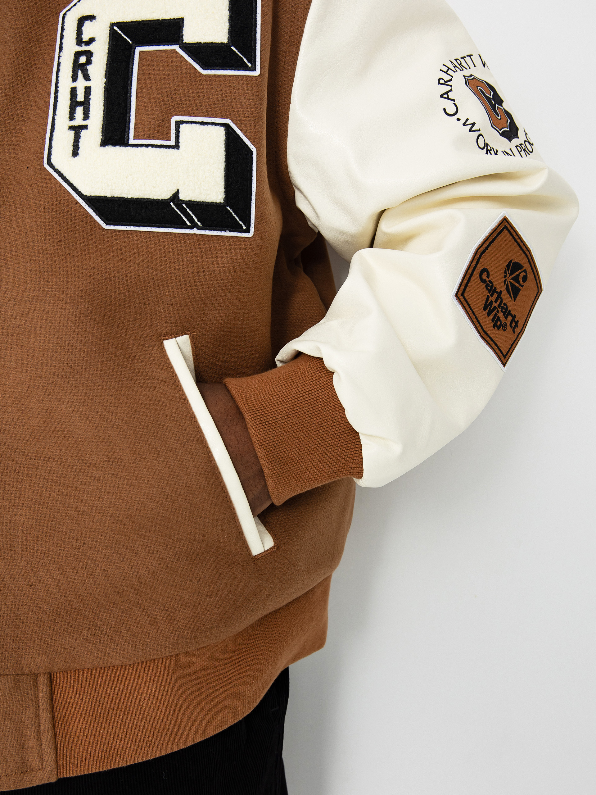 Carhartt WIP Brown Ducks Bomber Dzseki (hamilton brown/wax)