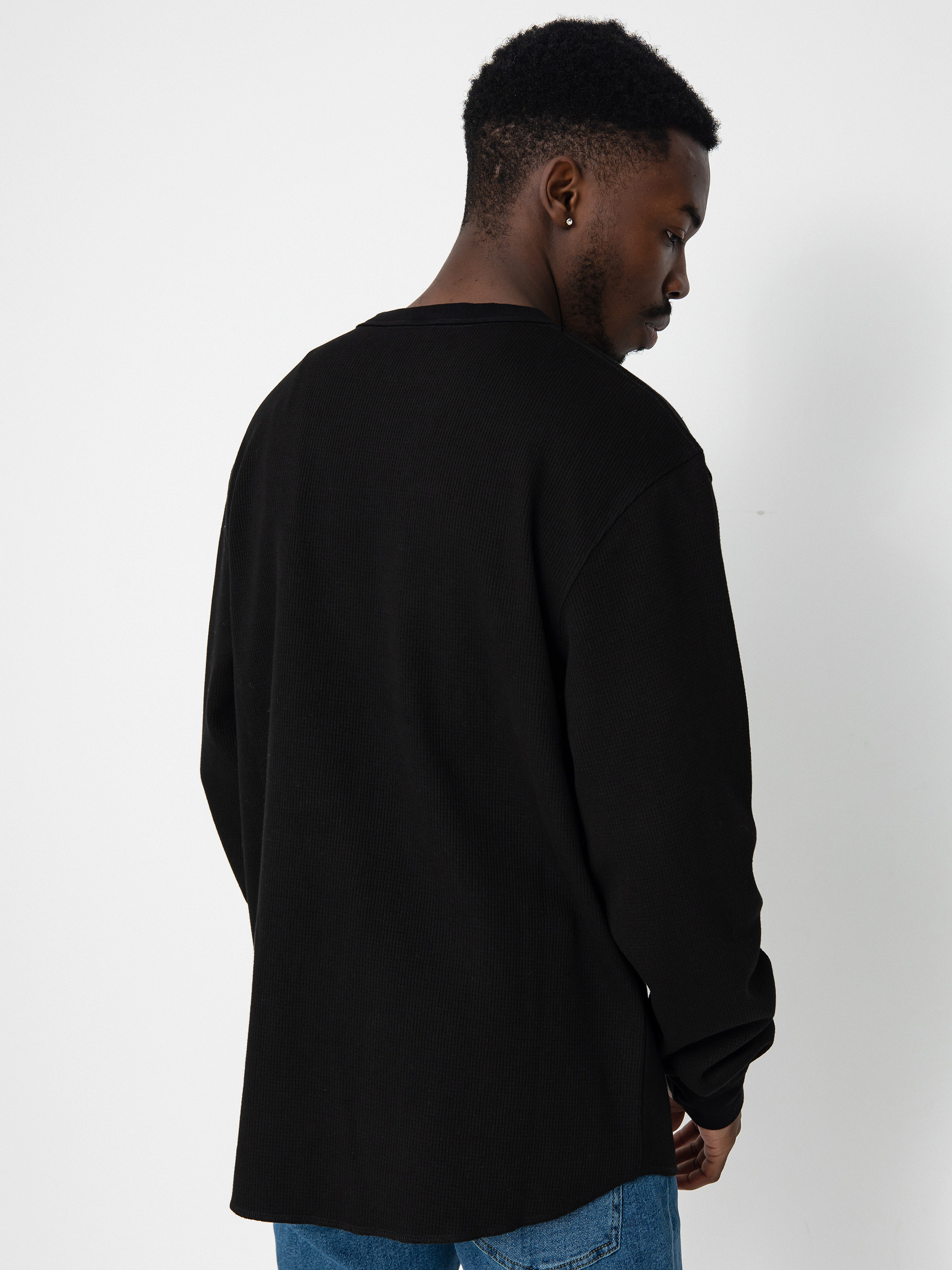 Santa Cruz Flame Strip Waffle Hosszú ujjú felső (black)