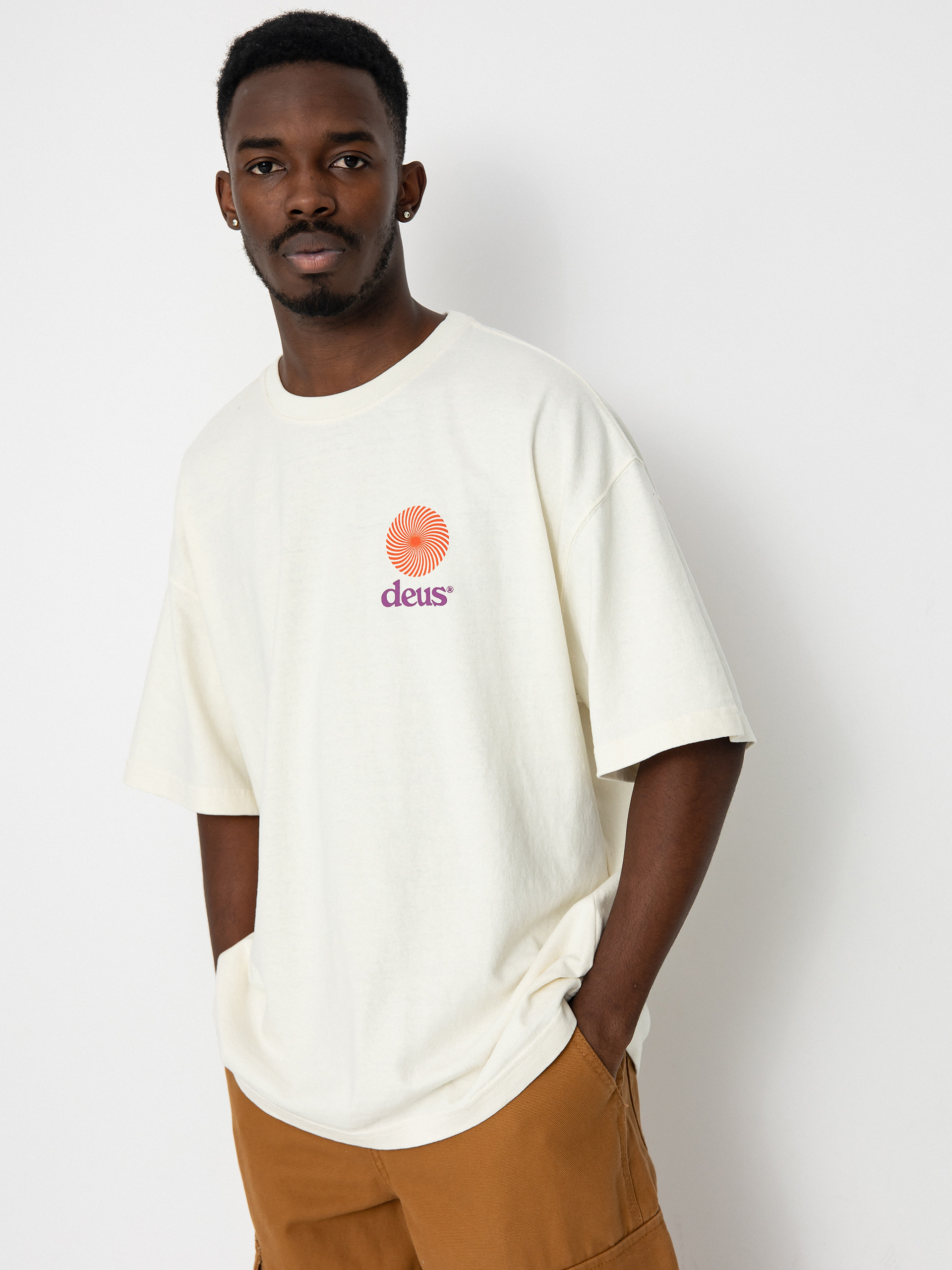 Deus Ex Machina Strata Póló (vintage white)