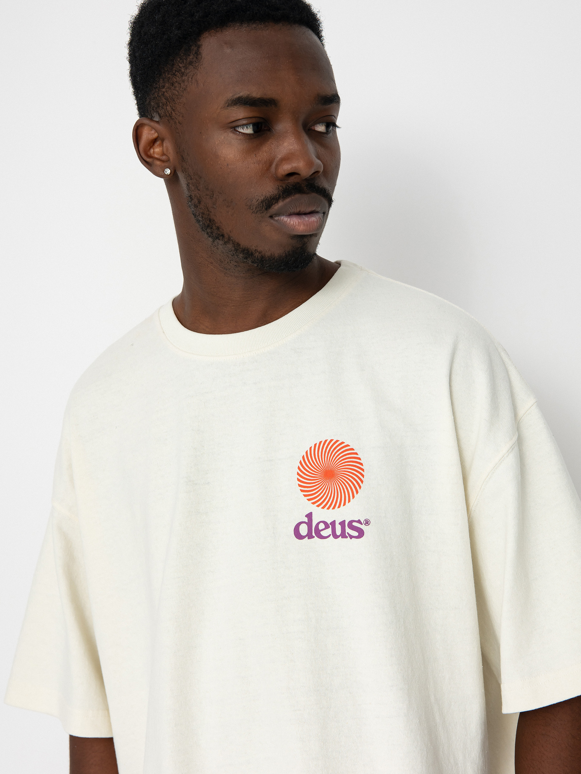 Deus Ex Machina Strata Póló (vintage white)
