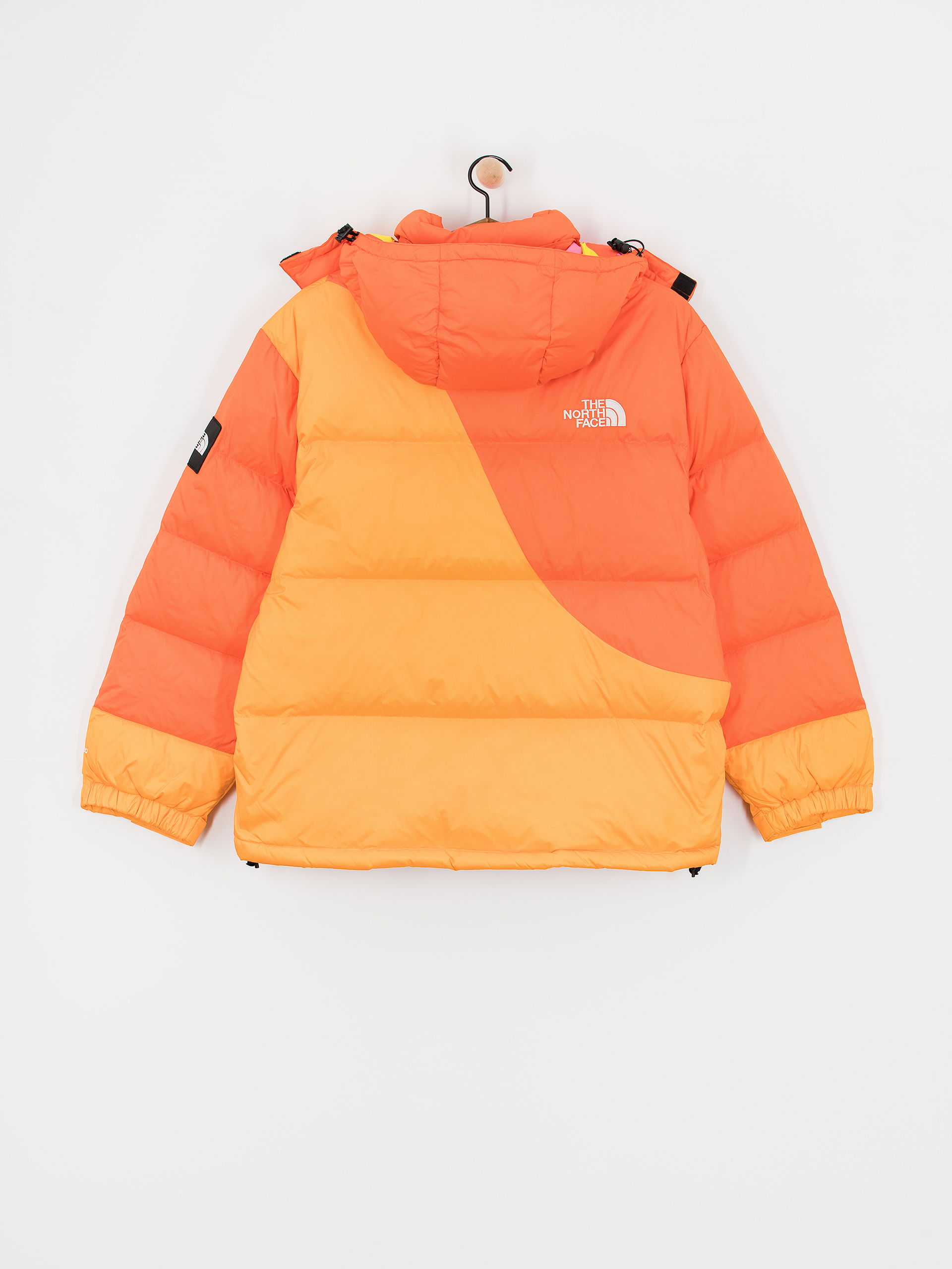 The North Face X Yinka Ilori Down Puffer Dzseki (red orange/apricot glaz)