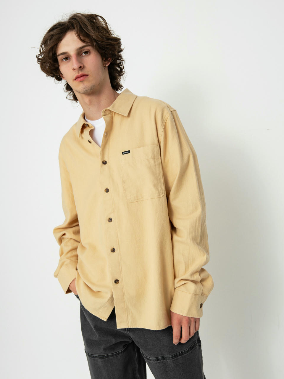 Brixton Hasting Lw Flannel Ing (wheat)