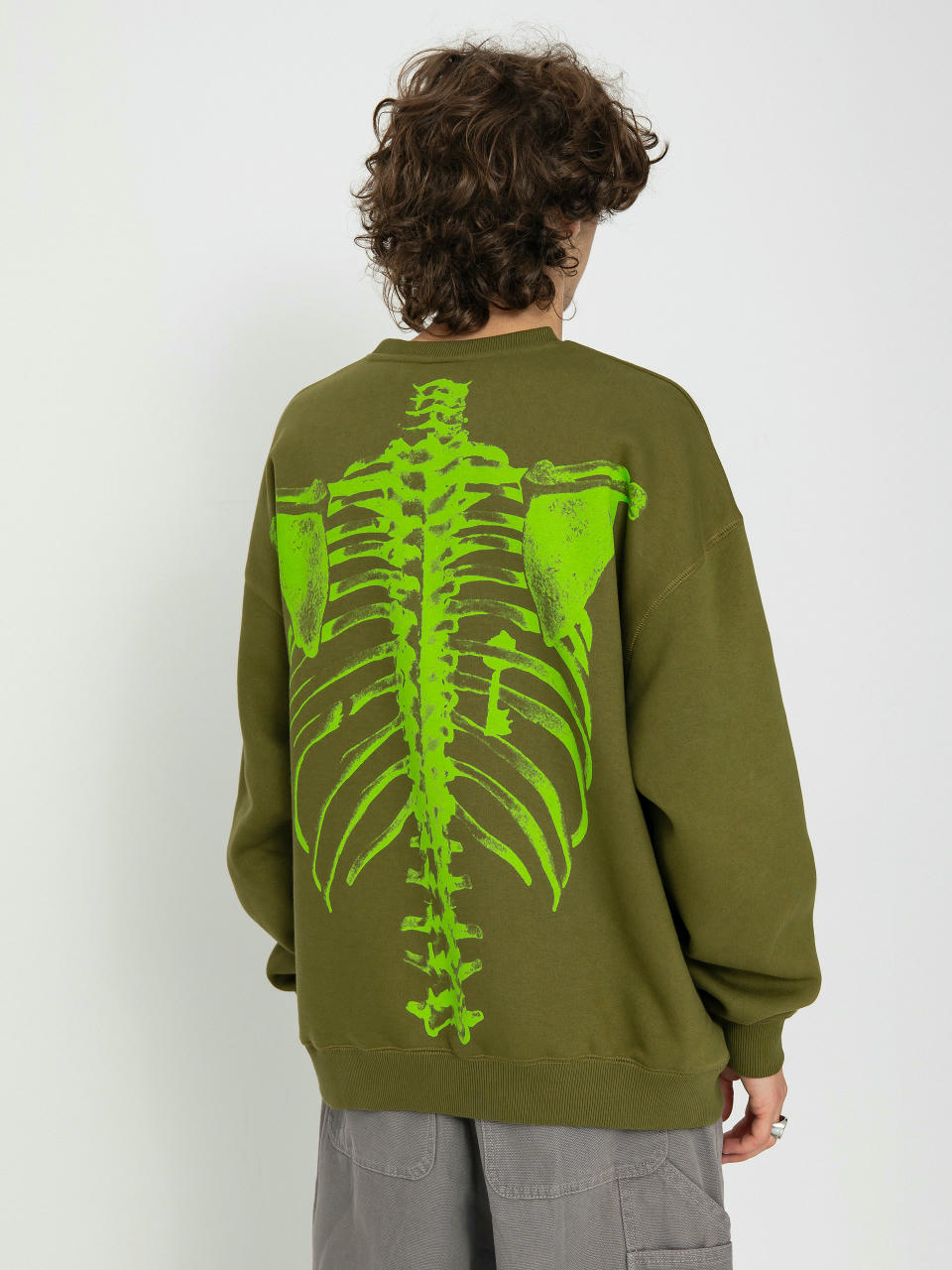 Zoo York Skeleton Pulóver (olive)