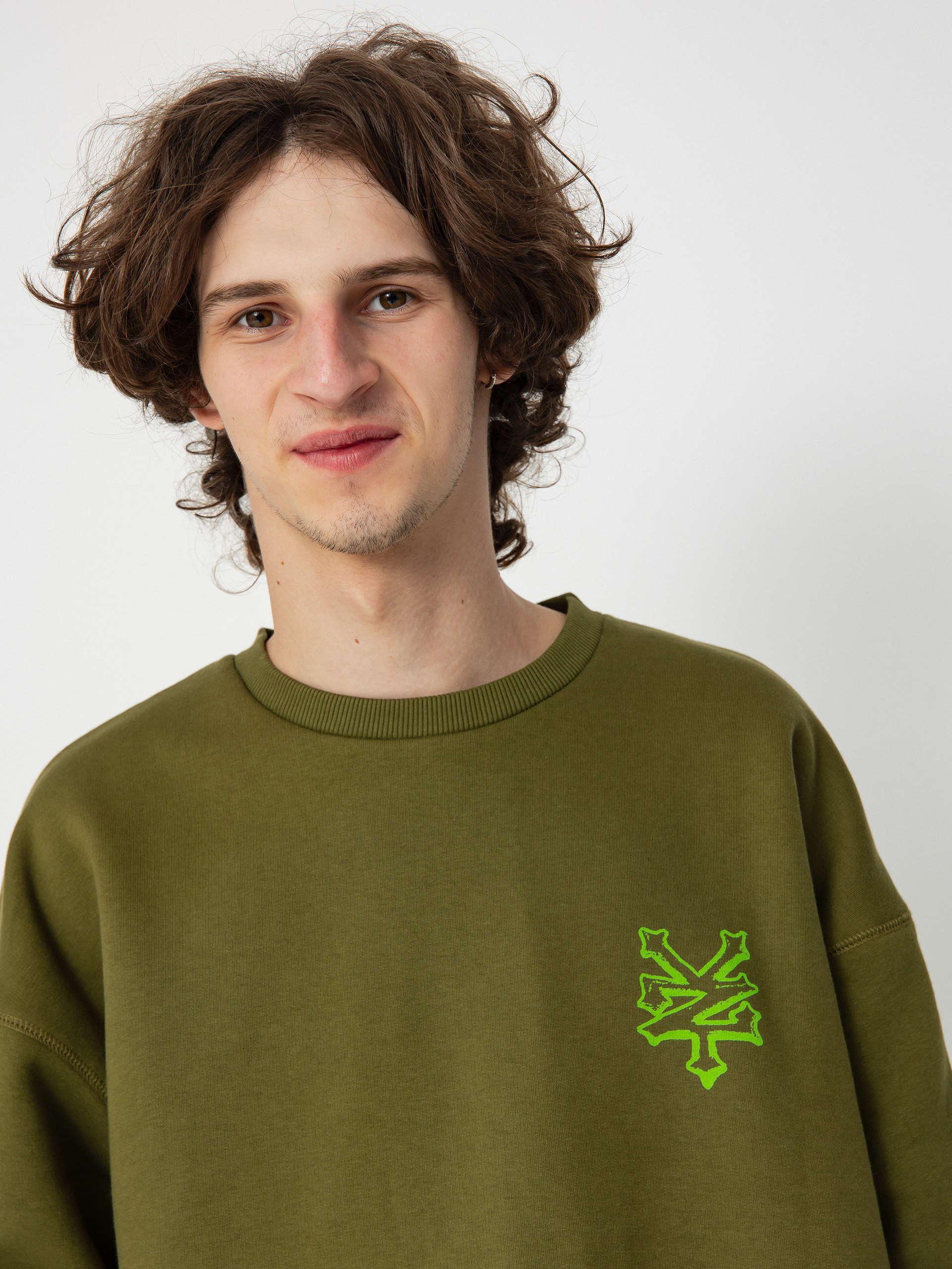 Zoo York Skeleton Pulóver (olive)