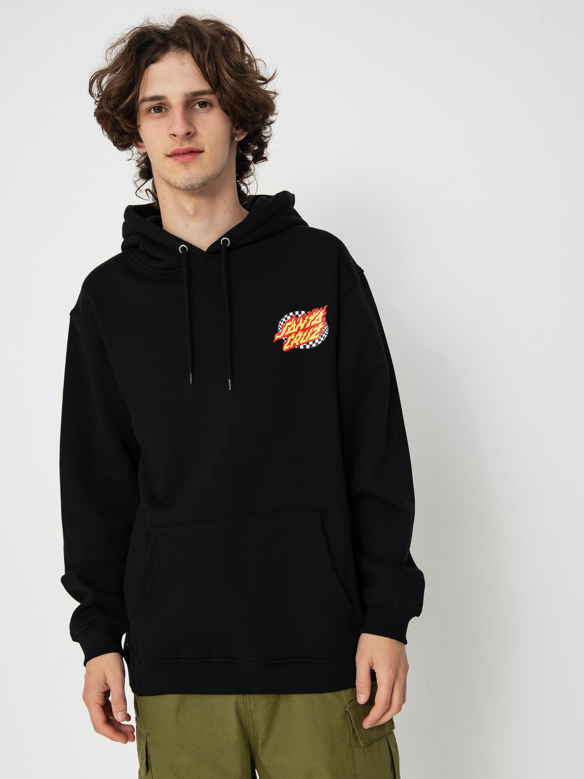 Santa Cruz Goal Flame Pulóver (black)