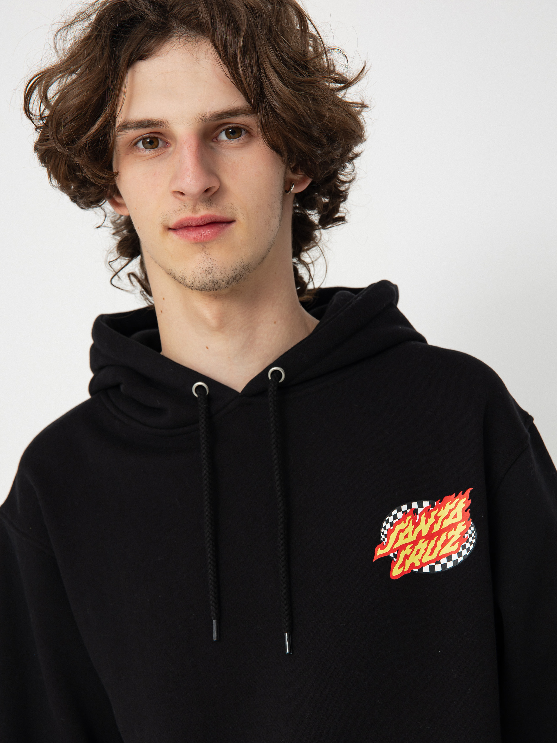 Santa Cruz Goal Flame Pulóver (black)