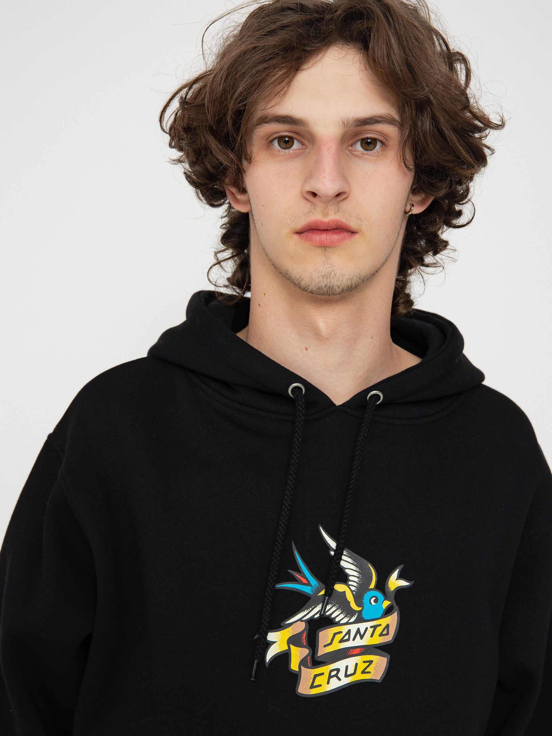 Pulóver Santa Cruz Sommer Sparrow Front (black)