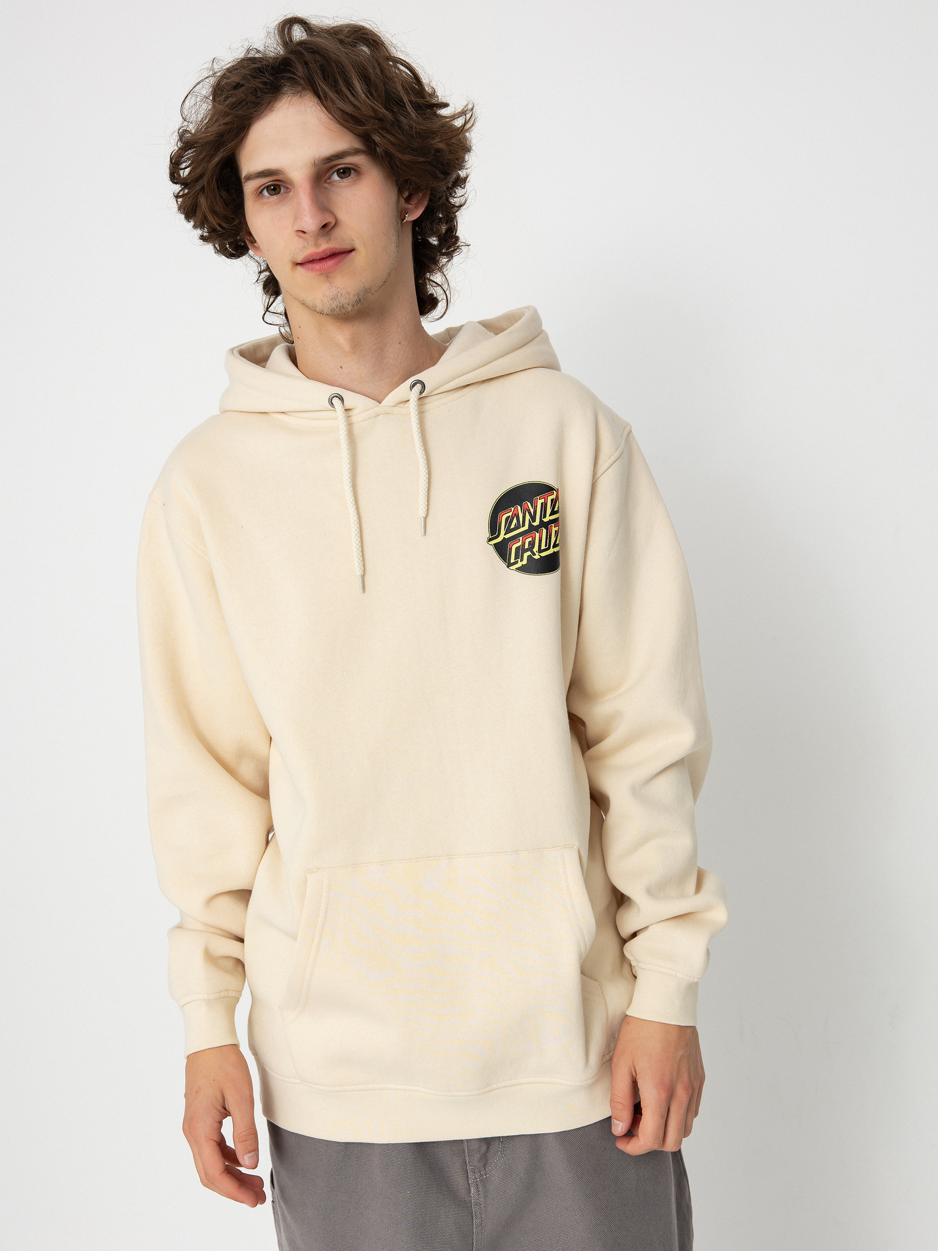 Santa Cruz Kendall Wolf Dot Pulóver (chalk)